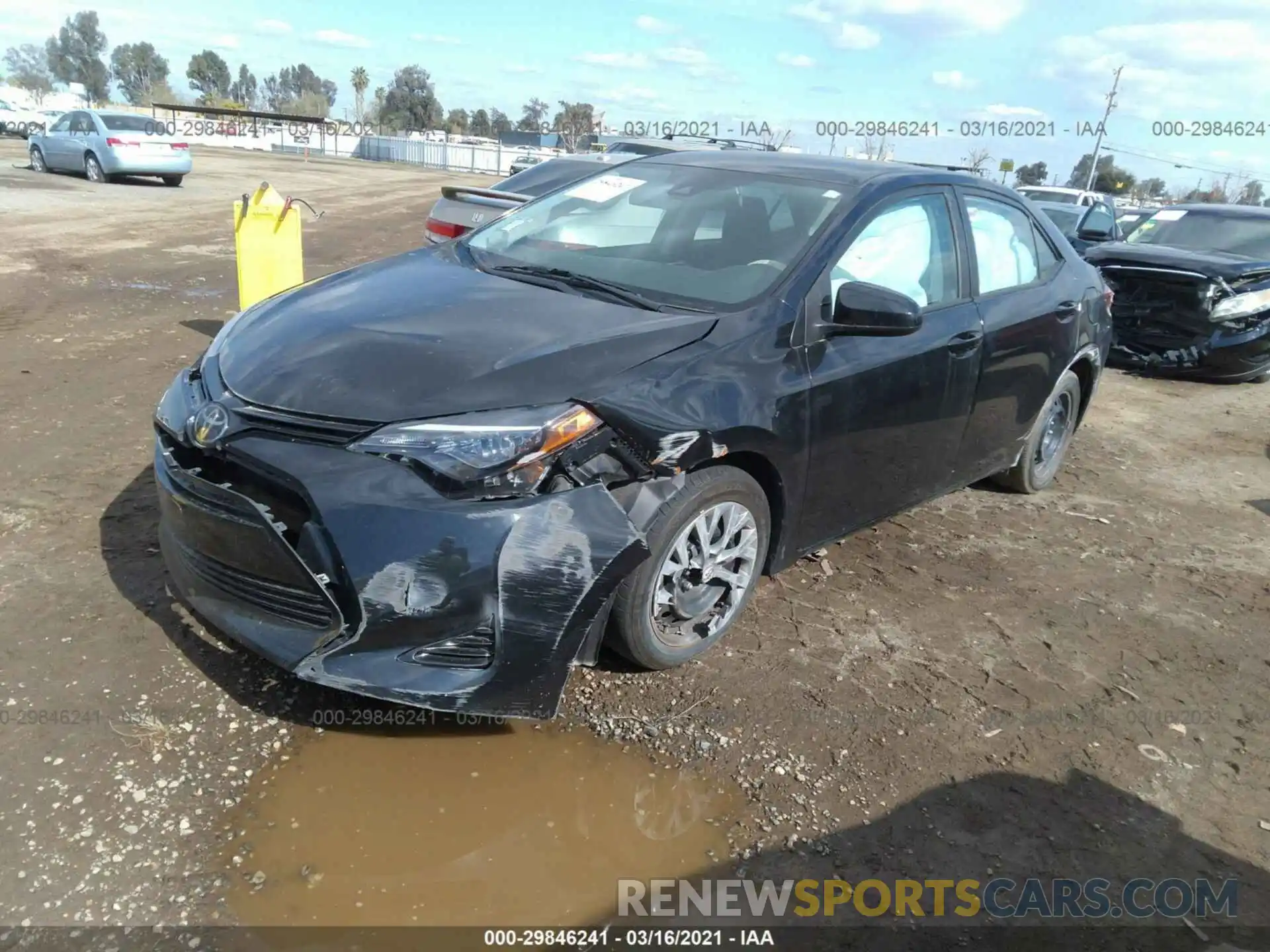 2 Photograph of a damaged car 2T1BURHE7KC138533 TOYOTA COROLLA 2019