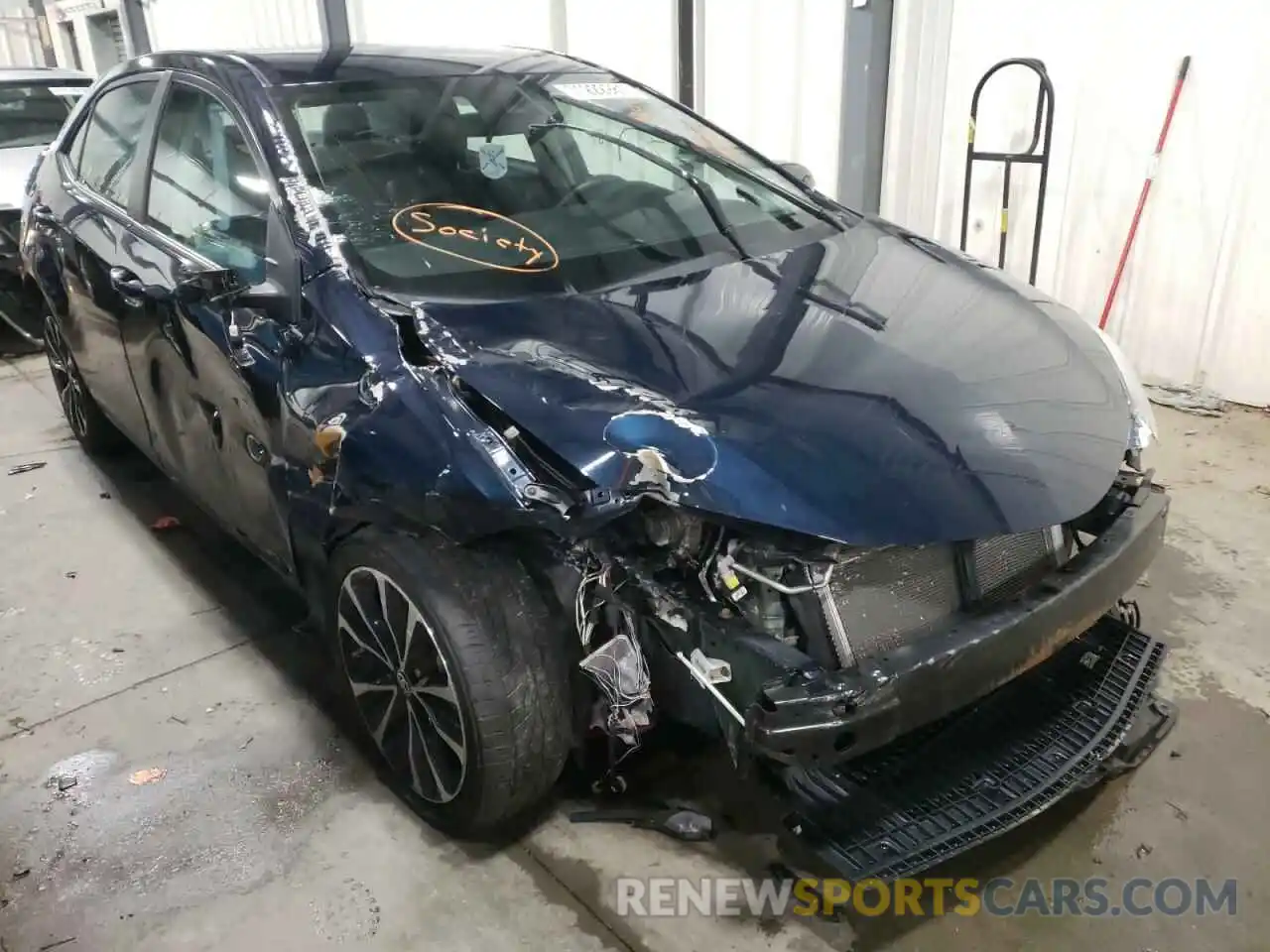 1 Photograph of a damaged car 2T1BURHE7KC138676 TOYOTA COROLLA 2019