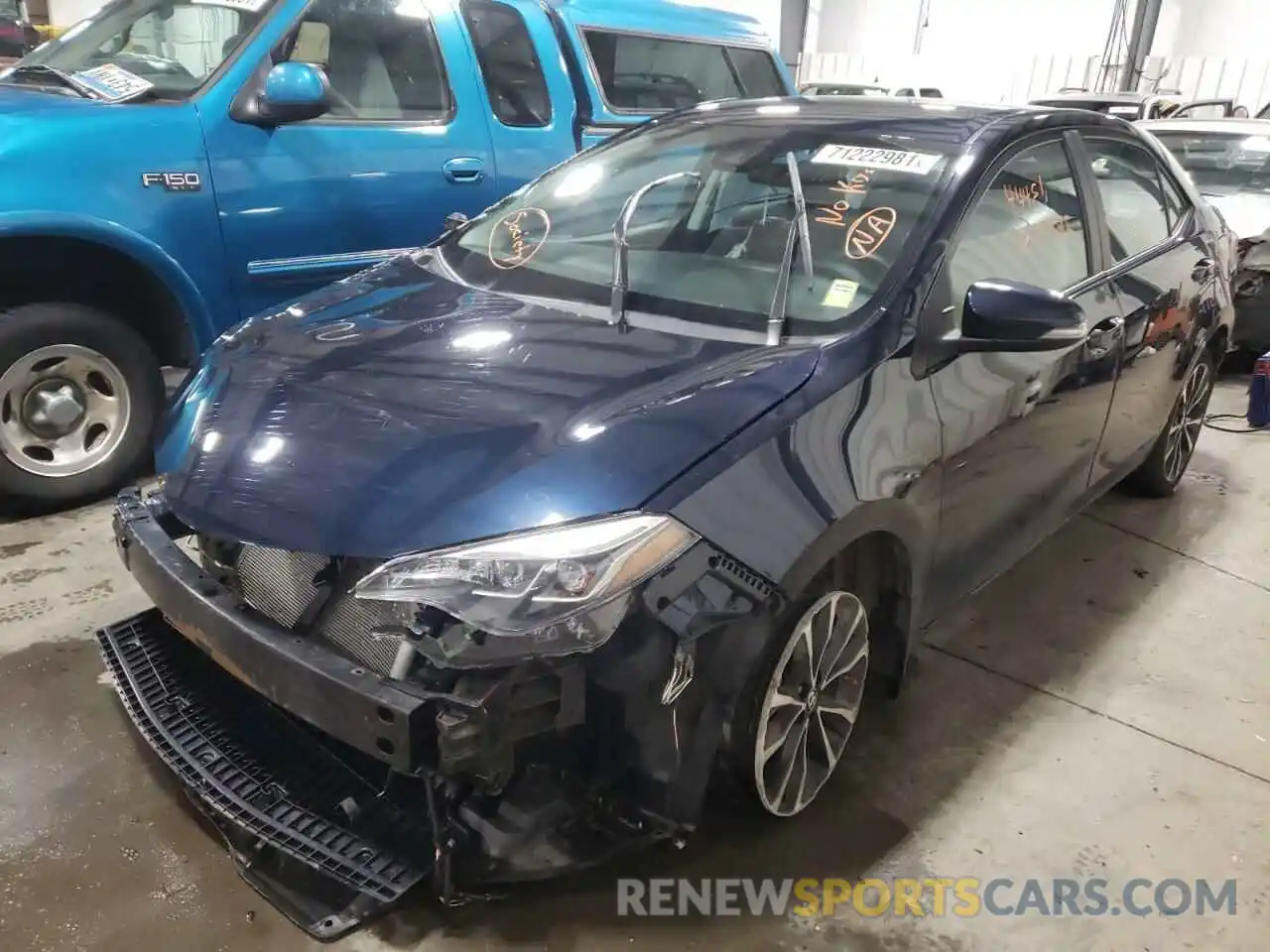 2 Photograph of a damaged car 2T1BURHE7KC138676 TOYOTA COROLLA 2019