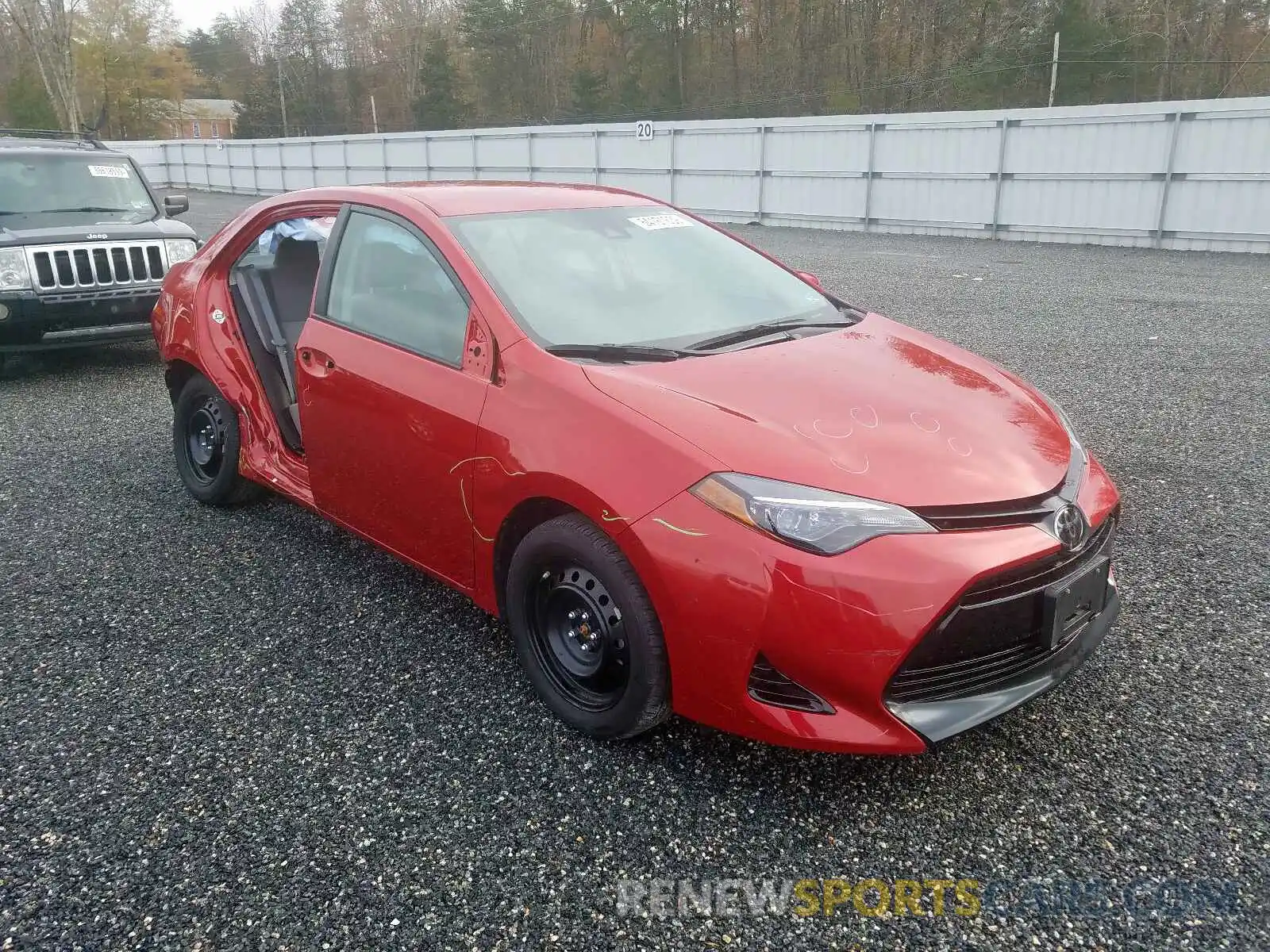 1 Photograph of a damaged car 2T1BURHE7KC138970 TOYOTA COROLLA 2019