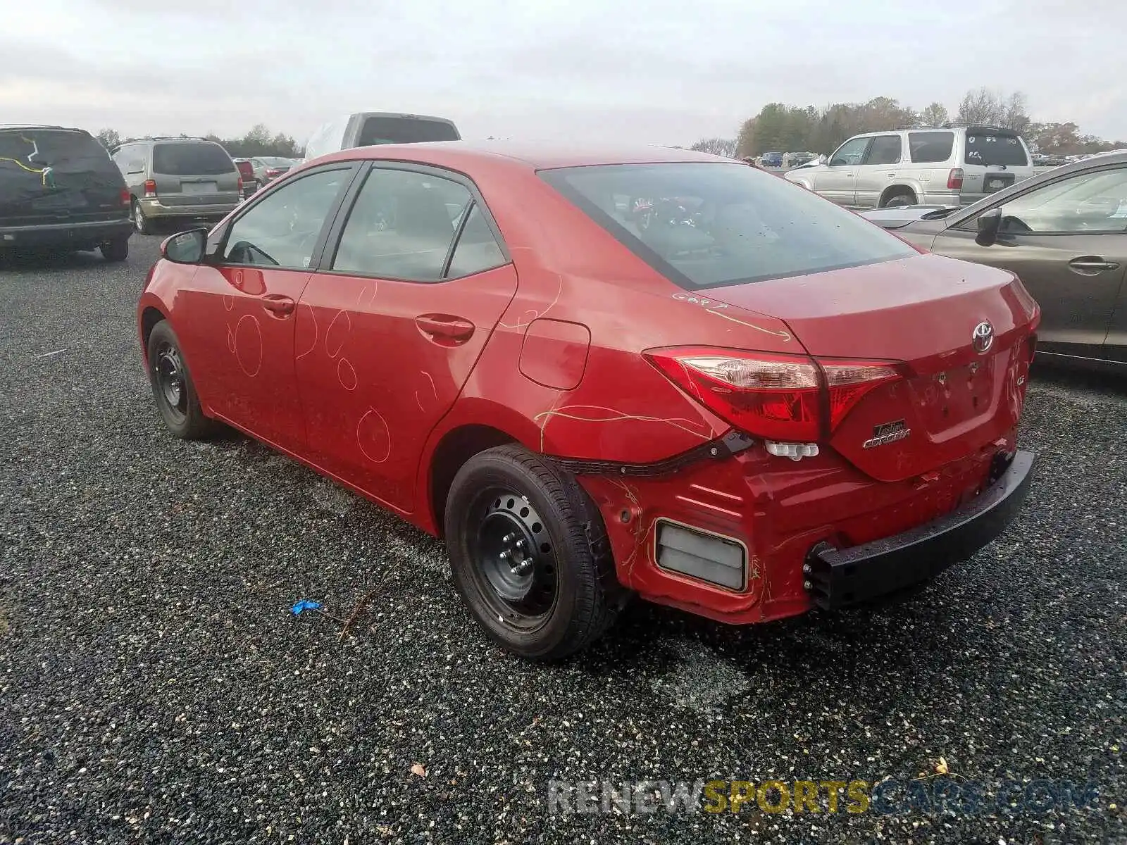 3 Photograph of a damaged car 2T1BURHE7KC138970 TOYOTA COROLLA 2019