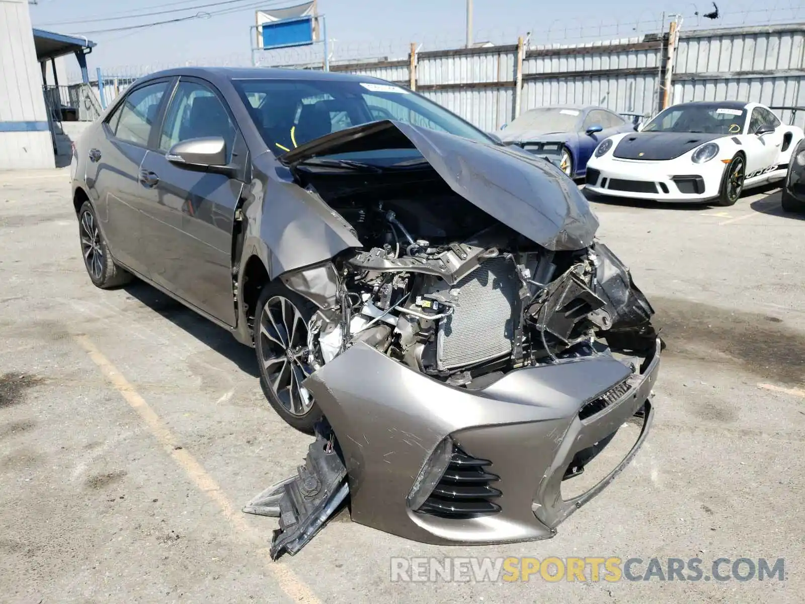 1 Photograph of a damaged car 2T1BURHE7KC139052 TOYOTA COROLLA 2019