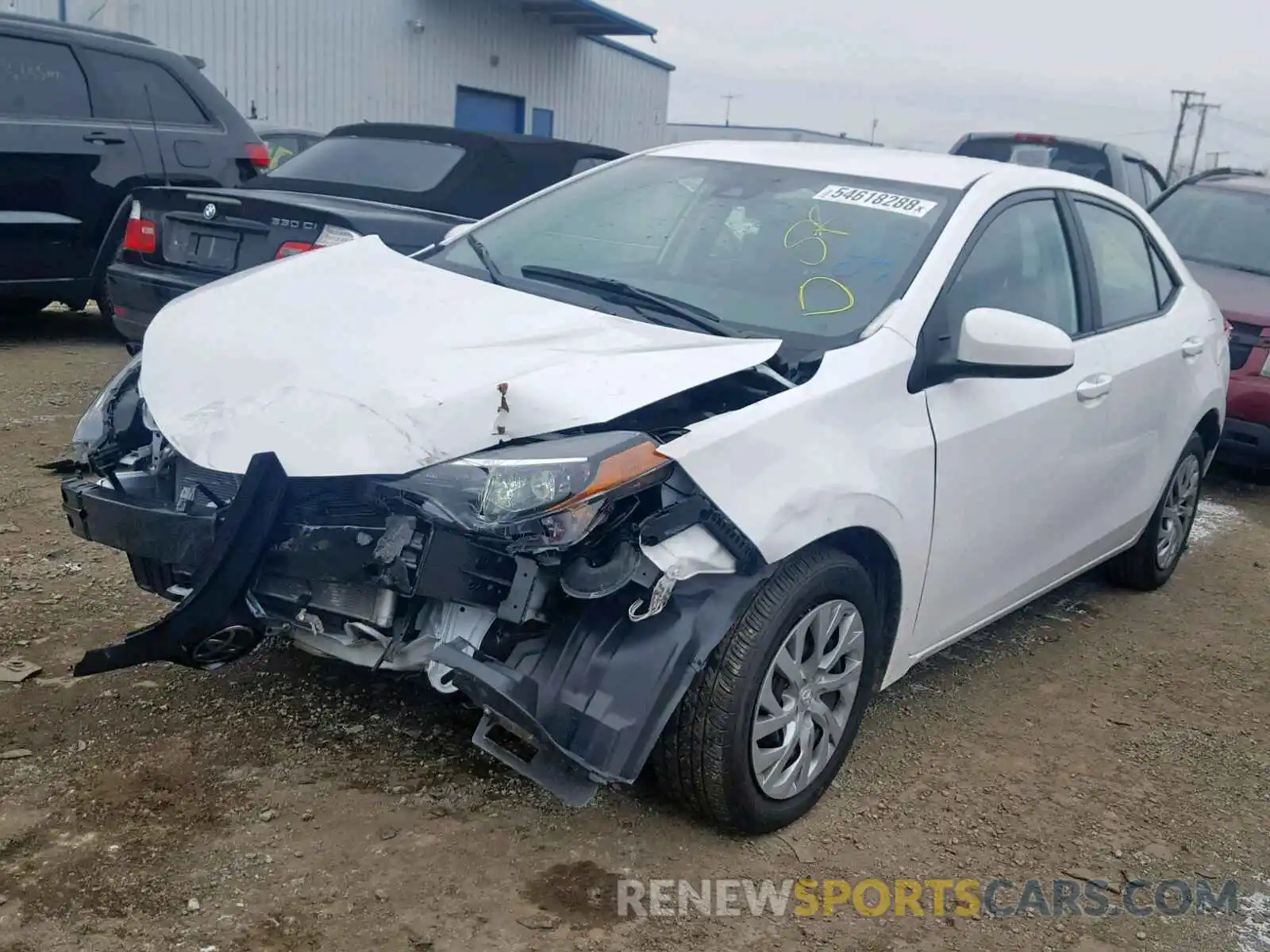 2 Photograph of a damaged car 2T1BURHE7KC139214 TOYOTA COROLLA 2019