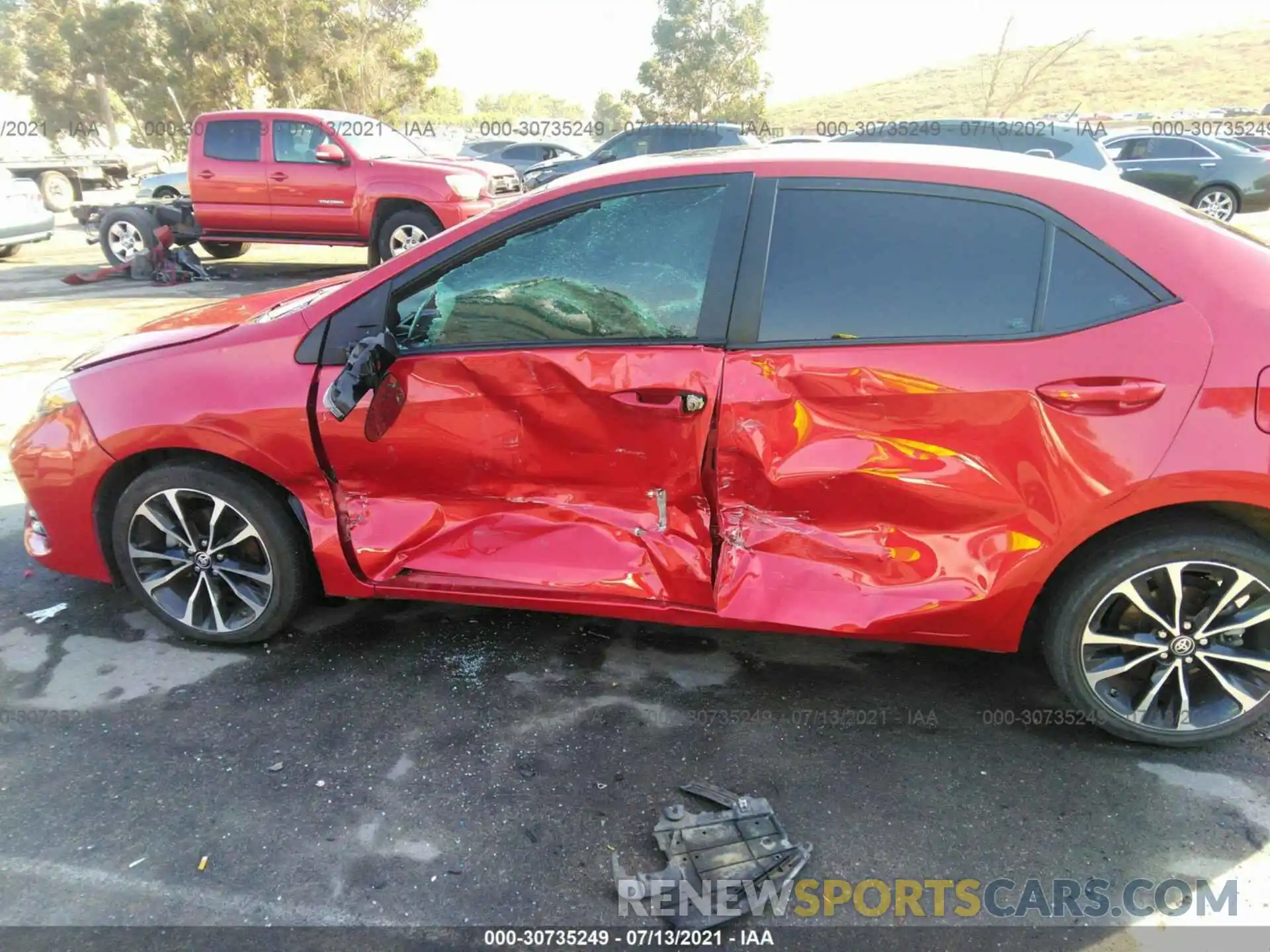 6 Photograph of a damaged car 2T1BURHE7KC139245 TOYOTA COROLLA 2019