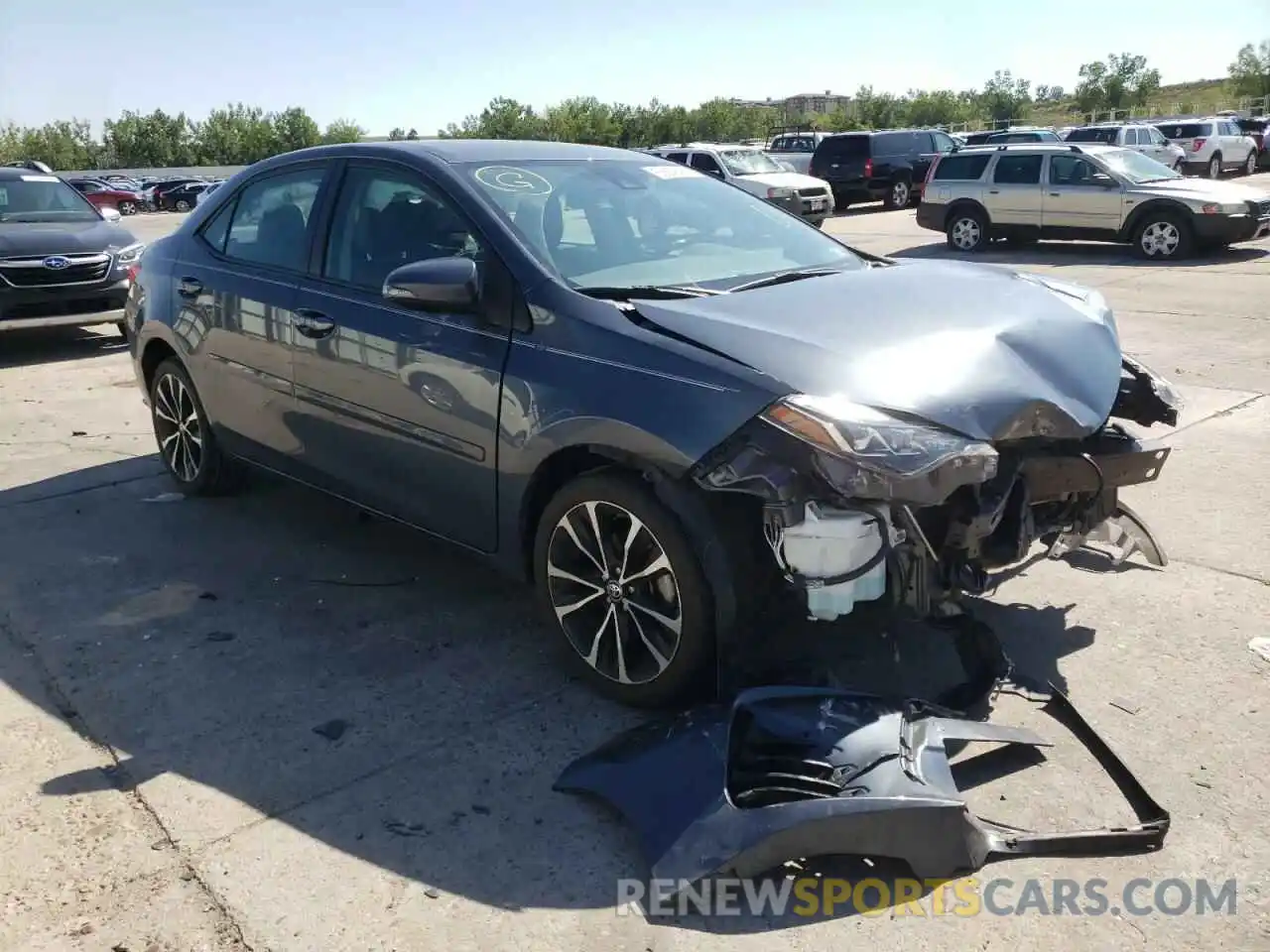 1 Photograph of a damaged car 2T1BURHE7KC139620 TOYOTA COROLLA 2019