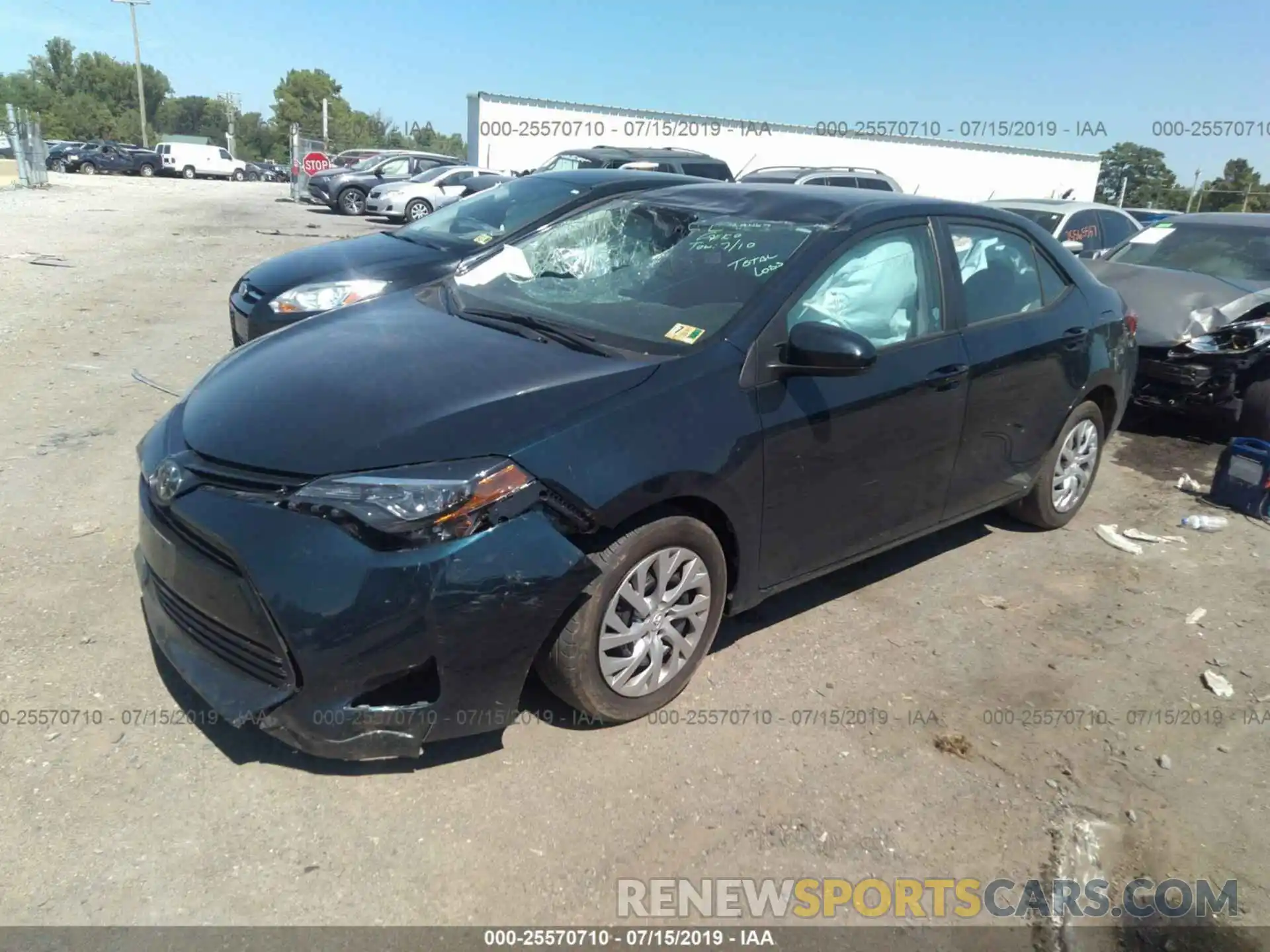 2 Photograph of a damaged car 2T1BURHE7KC139648 TOYOTA COROLLA 2019