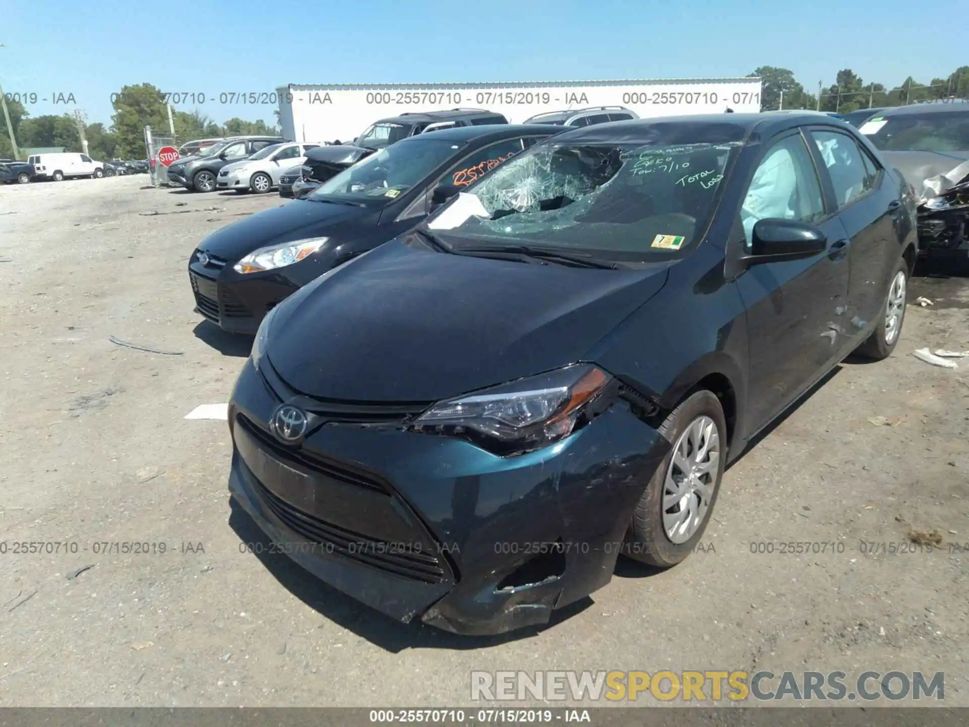 6 Photograph of a damaged car 2T1BURHE7KC139648 TOYOTA COROLLA 2019