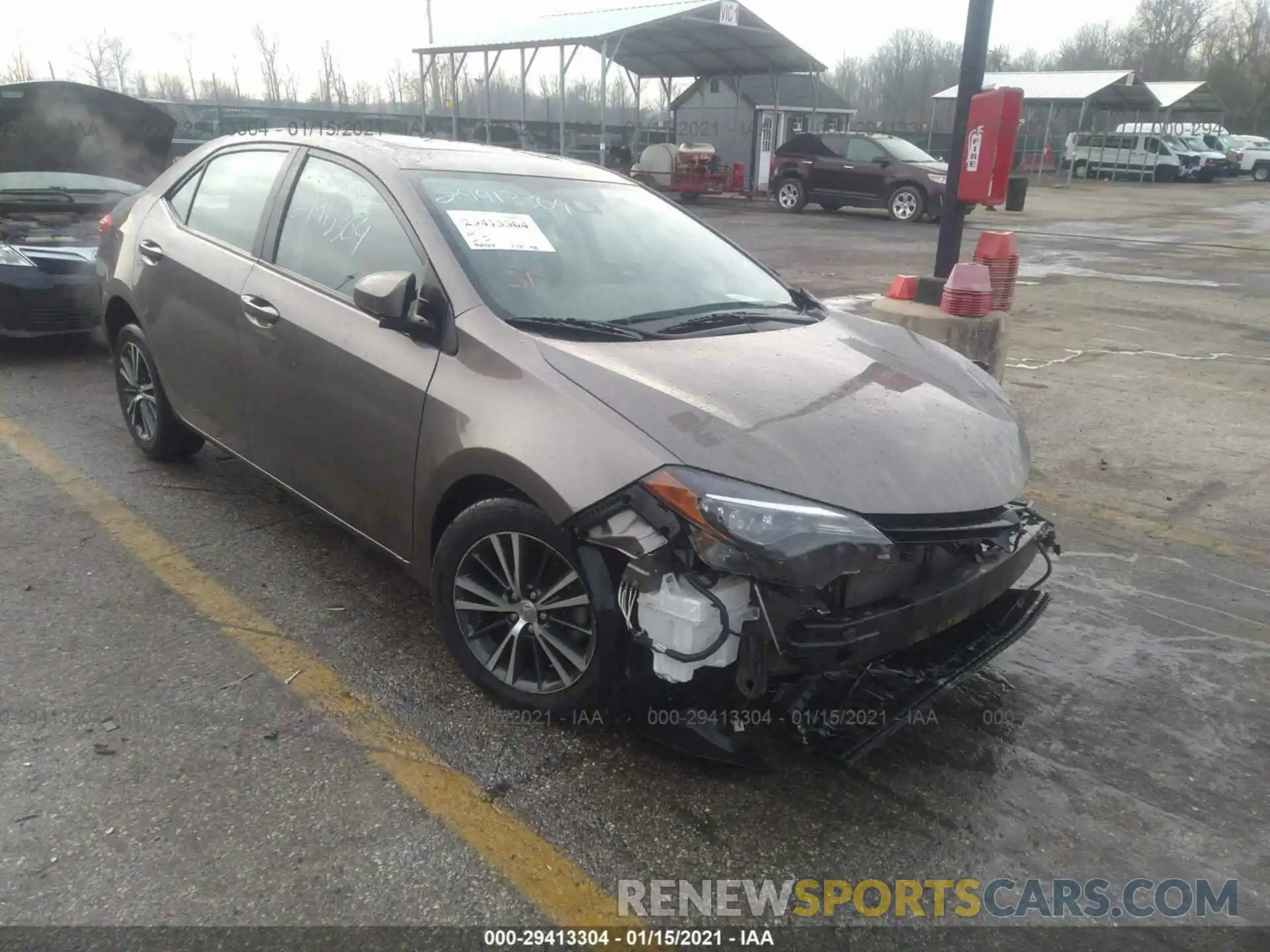 1 Photograph of a damaged car 2T1BURHE7KC139732 TOYOTA COROLLA 2019