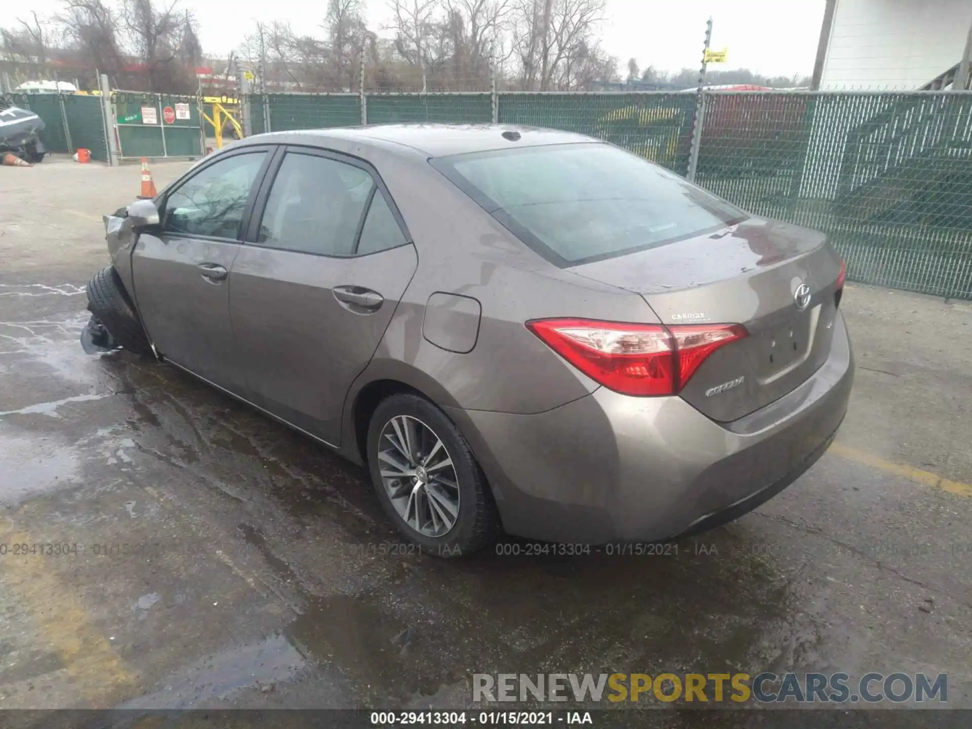 3 Photograph of a damaged car 2T1BURHE7KC139732 TOYOTA COROLLA 2019