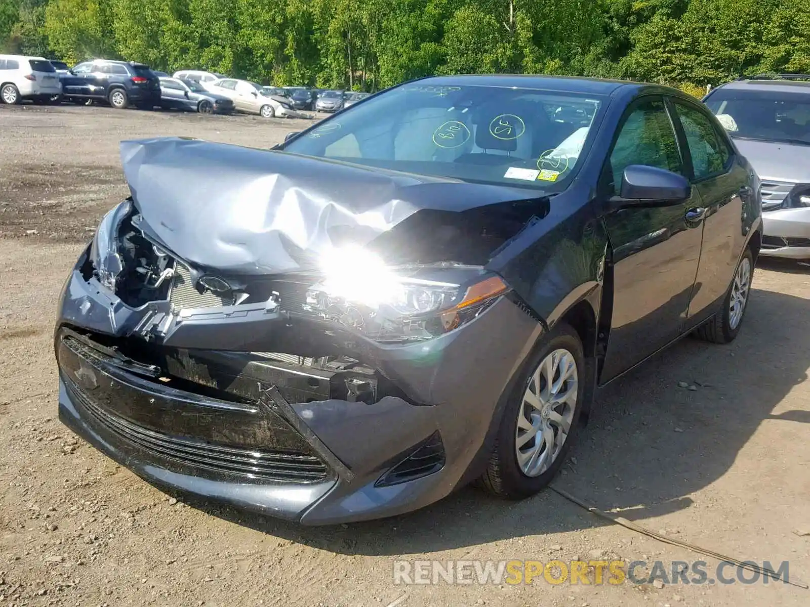 2 Photograph of a damaged car 2T1BURHE7KC140038 TOYOTA COROLLA 2019