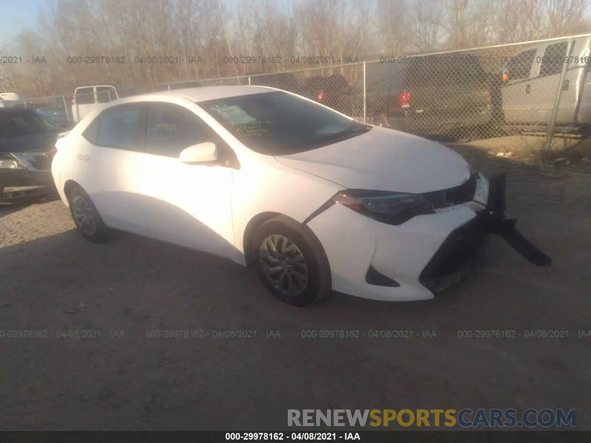 1 Photograph of a damaged car 2T1BURHE7KC140590 TOYOTA COROLLA 2019