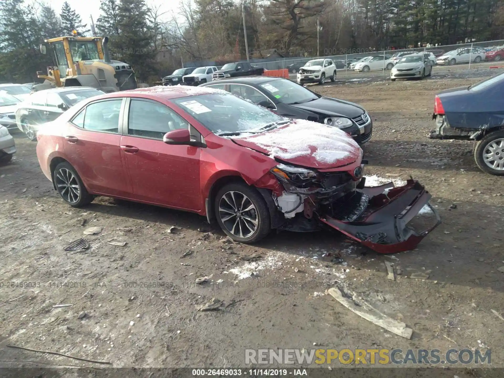 1 Photograph of a damaged car 2T1BURHE7KC140797 TOYOTA COROLLA 2019