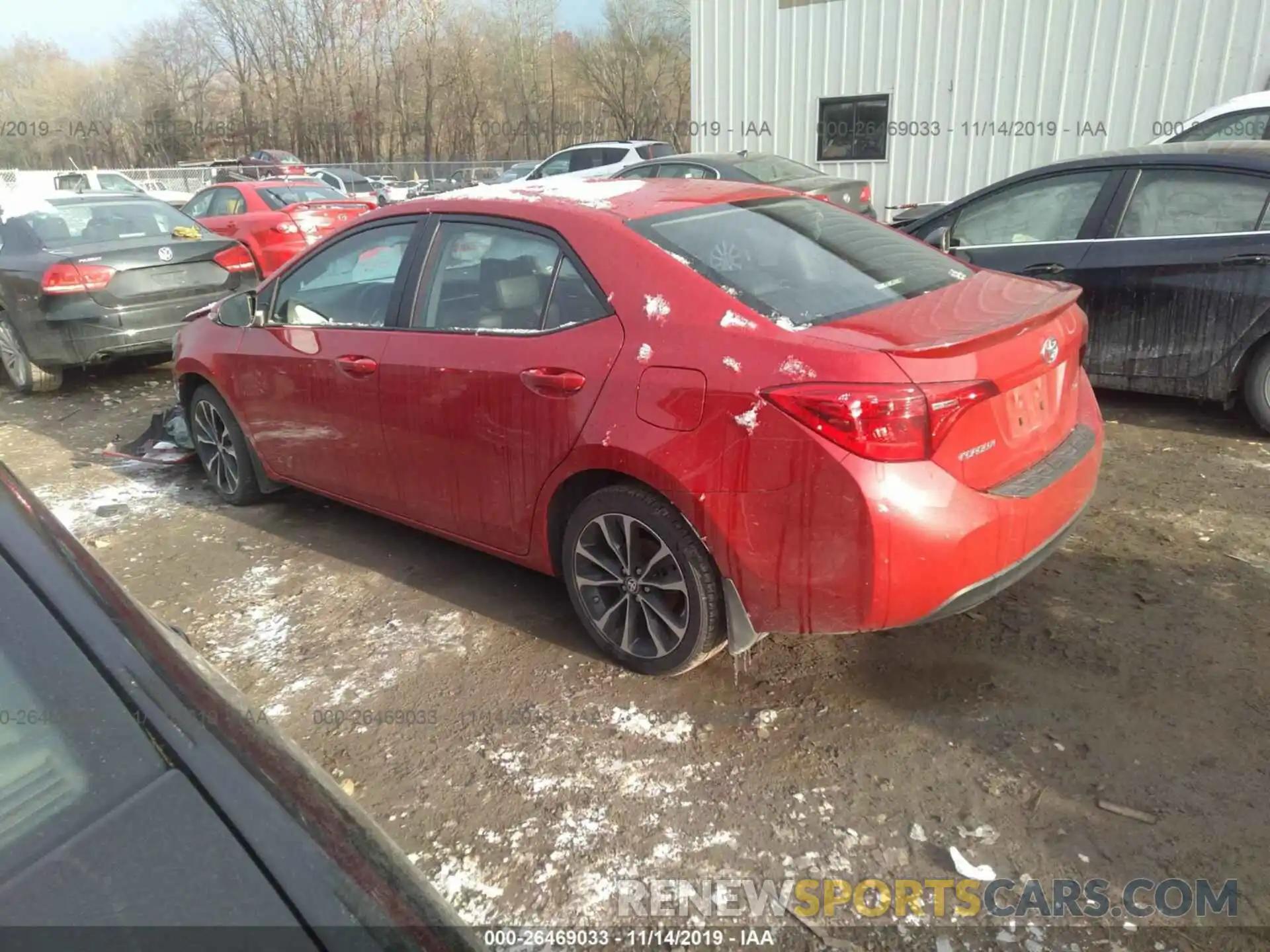 3 Photograph of a damaged car 2T1BURHE7KC140797 TOYOTA COROLLA 2019