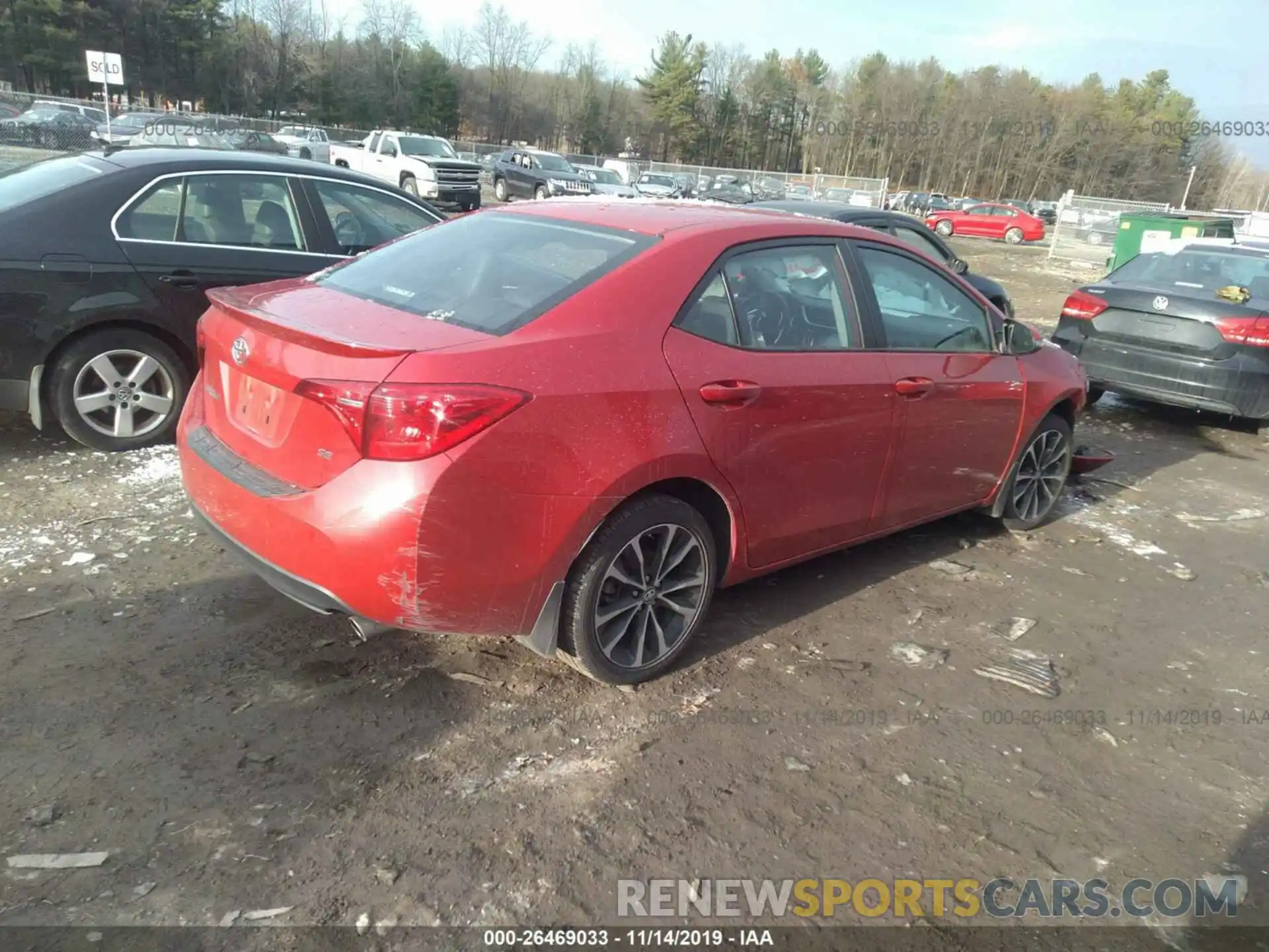 4 Photograph of a damaged car 2T1BURHE7KC140797 TOYOTA COROLLA 2019