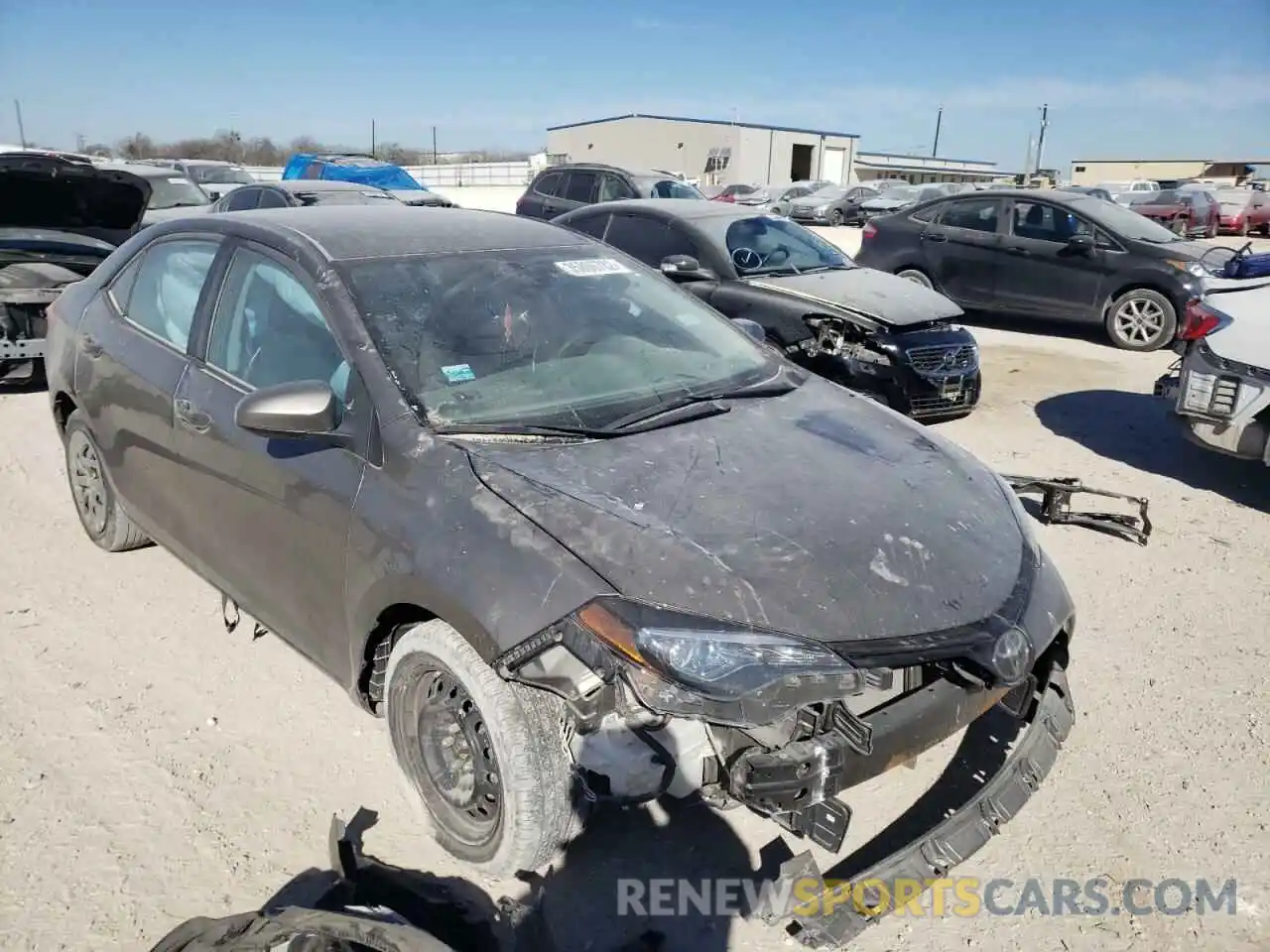 1 Photograph of a damaged car 2T1BURHE7KC140945 TOYOTA COROLLA 2019