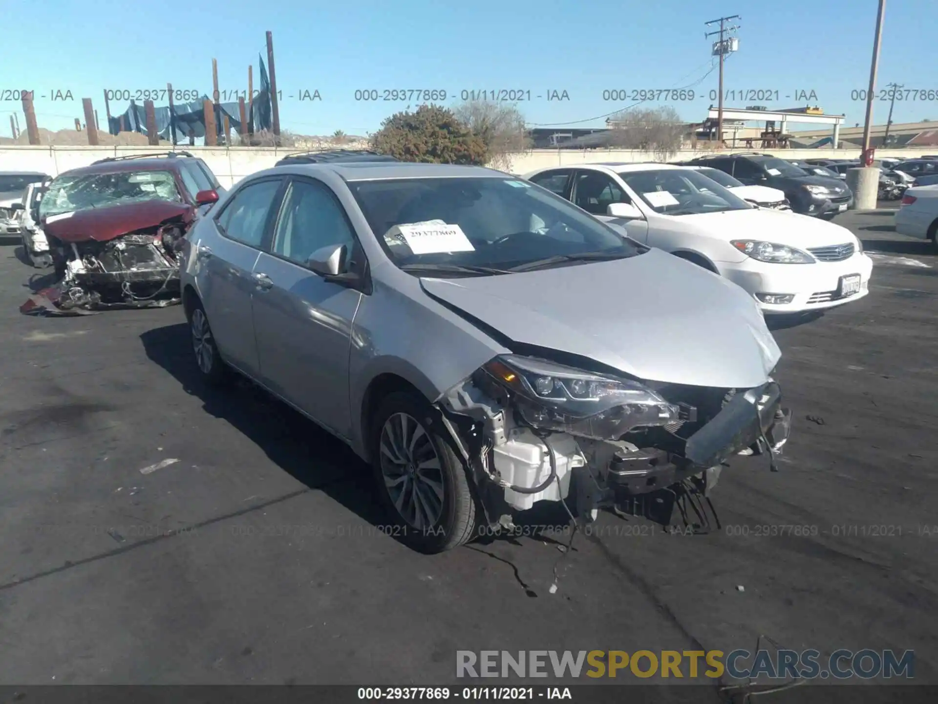 1 Photograph of a damaged car 2T1BURHE7KC141089 TOYOTA COROLLA 2019