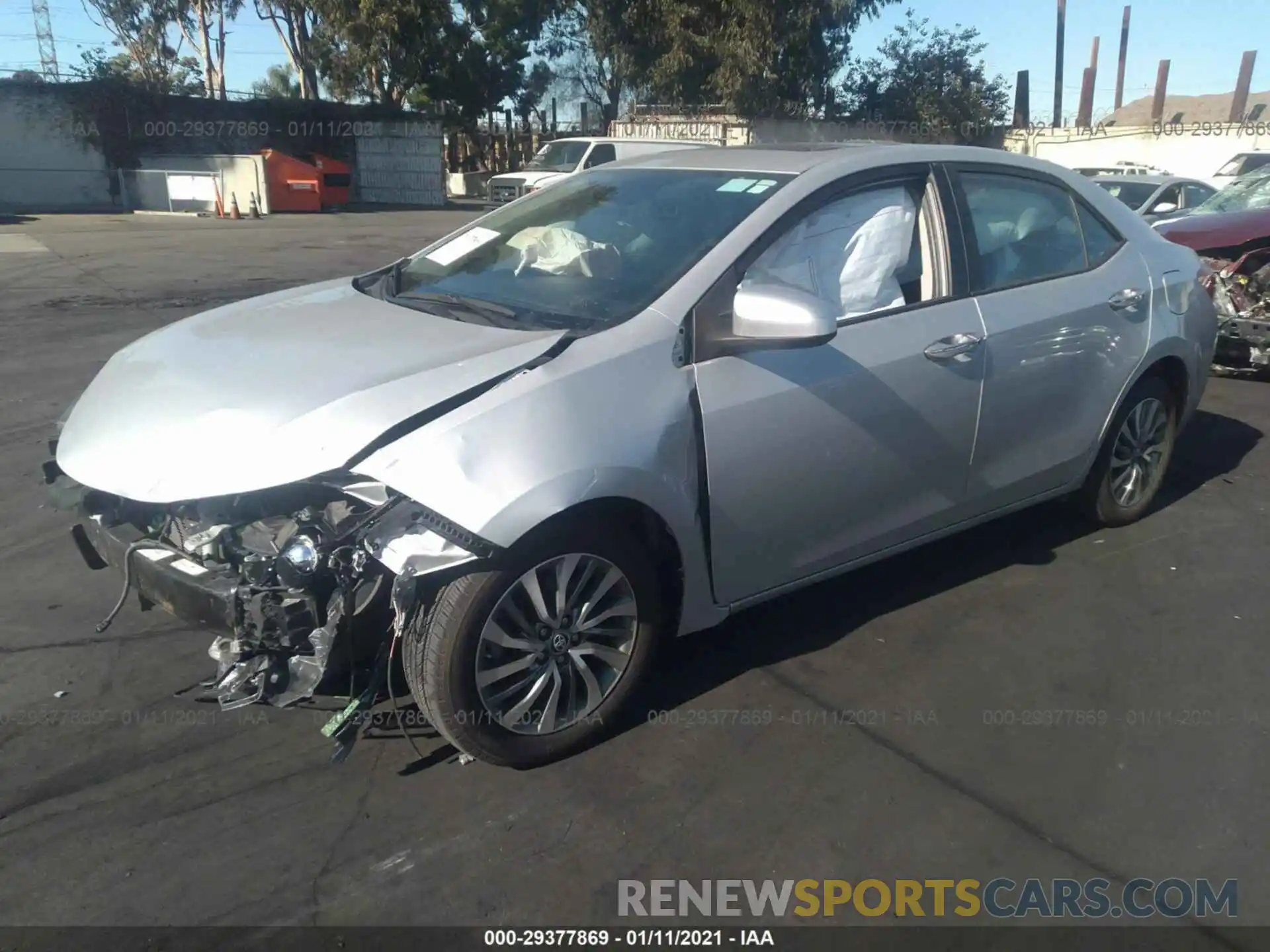 2 Photograph of a damaged car 2T1BURHE7KC141089 TOYOTA COROLLA 2019