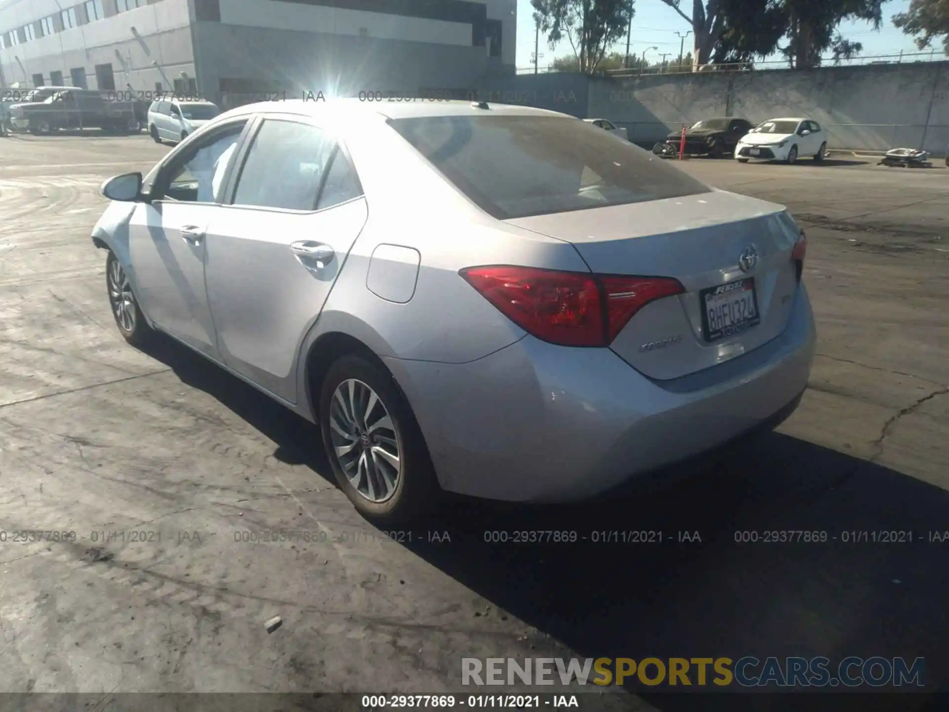 3 Photograph of a damaged car 2T1BURHE7KC141089 TOYOTA COROLLA 2019