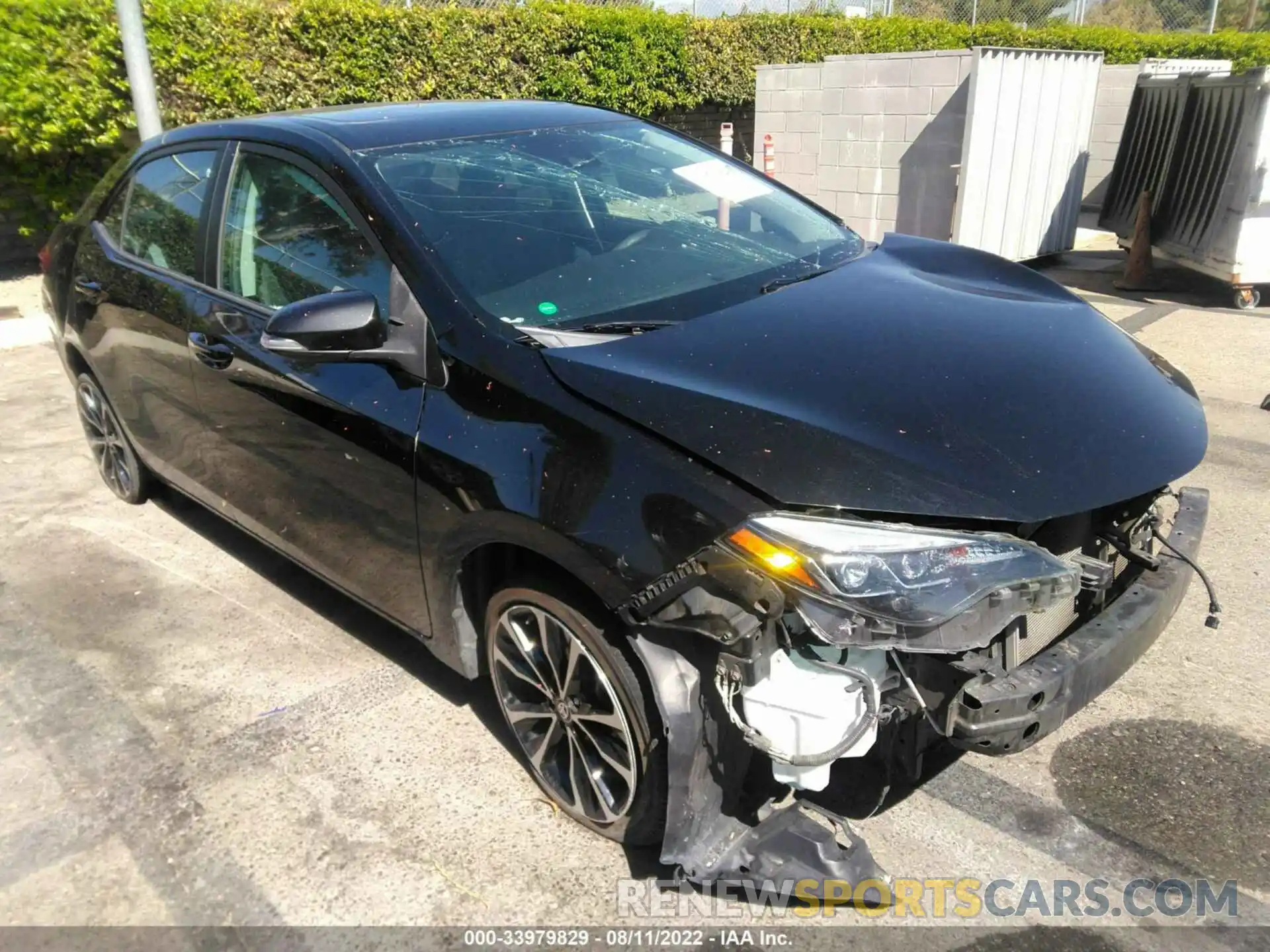 1 Photograph of a damaged car 2T1BURHE7KC141707 TOYOTA COROLLA 2019