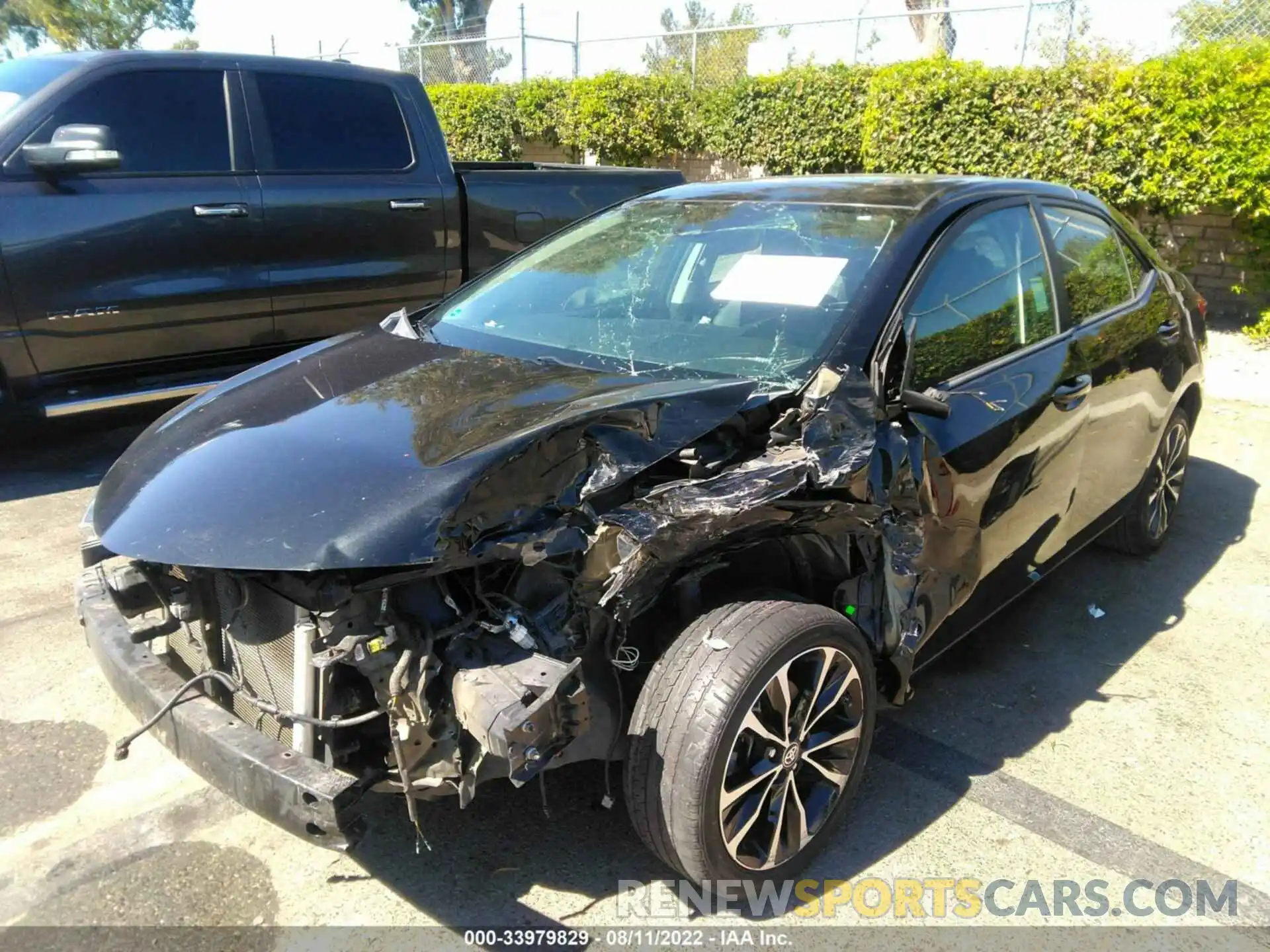 2 Photograph of a damaged car 2T1BURHE7KC141707 TOYOTA COROLLA 2019