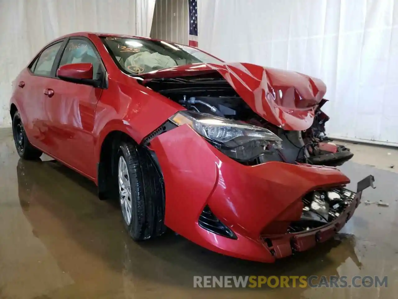 1 Photograph of a damaged car 2T1BURHE7KC142422 TOYOTA COROLLA 2019