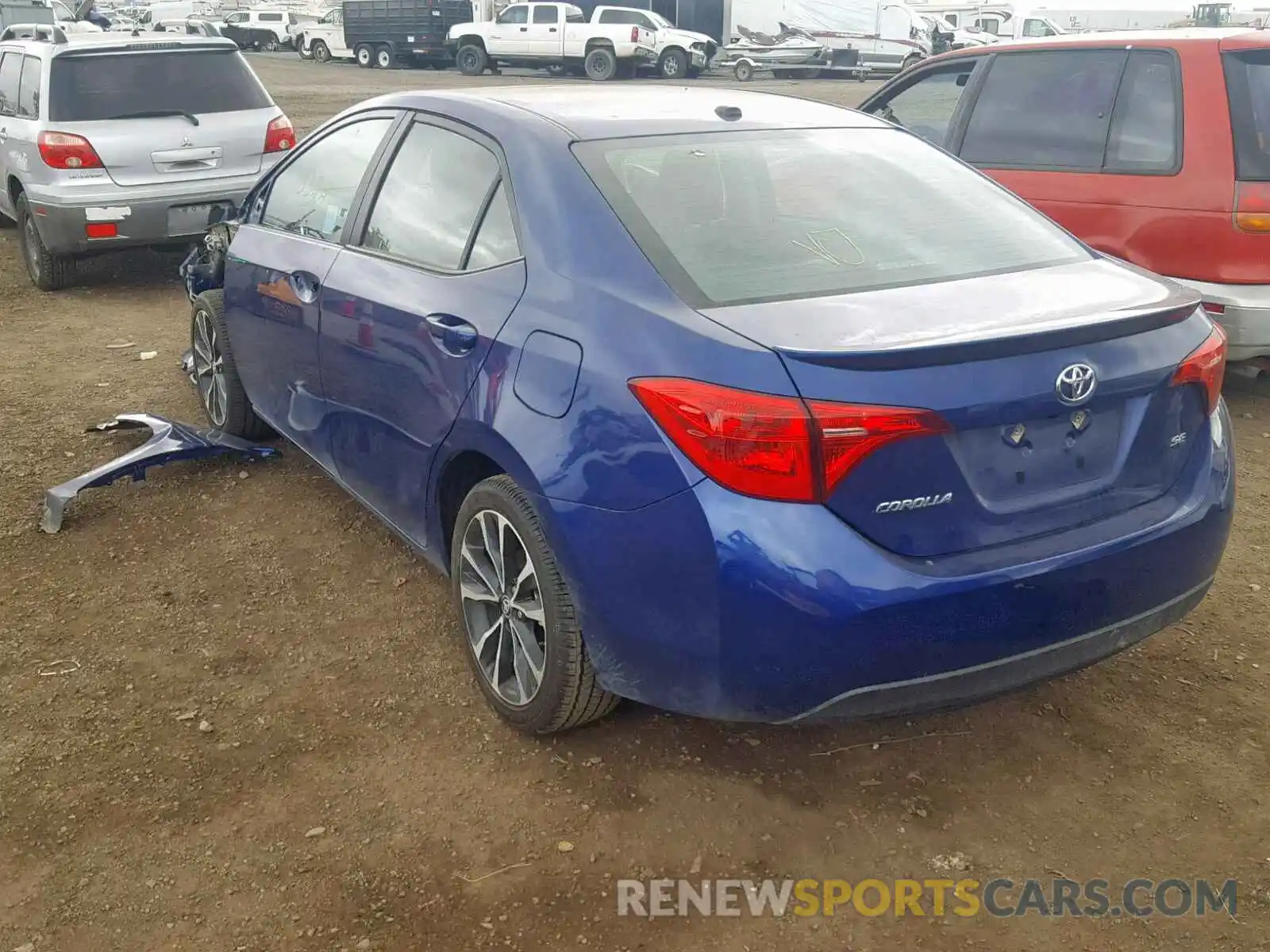 3 Photograph of a damaged car 2T1BURHE7KC142663 TOYOTA COROLLA 2019