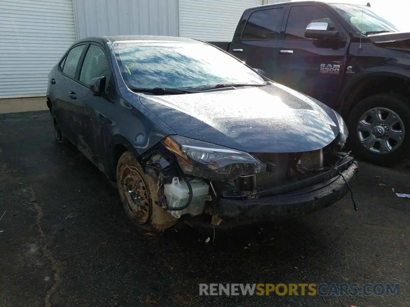 1 Photograph of a damaged car 2T1BURHE7KC142954 TOYOTA COROLLA 2019