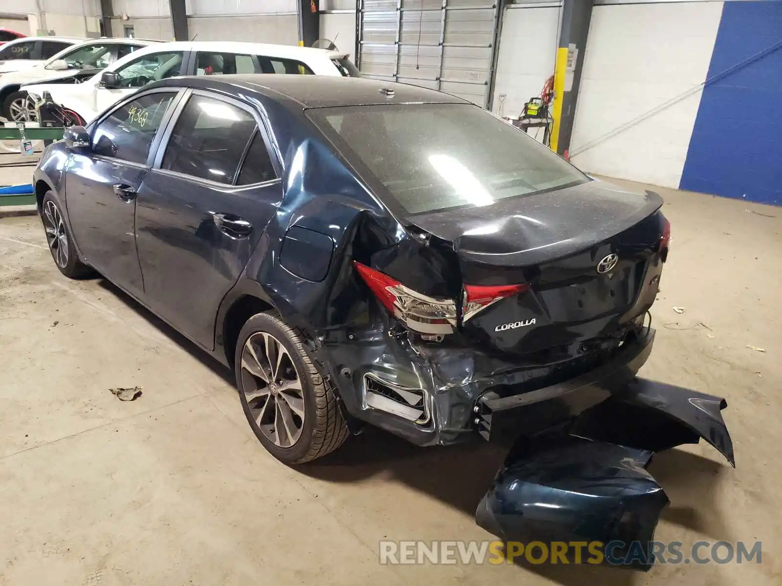 3 Photograph of a damaged car 2T1BURHE7KC143120 TOYOTA COROLLA 2019