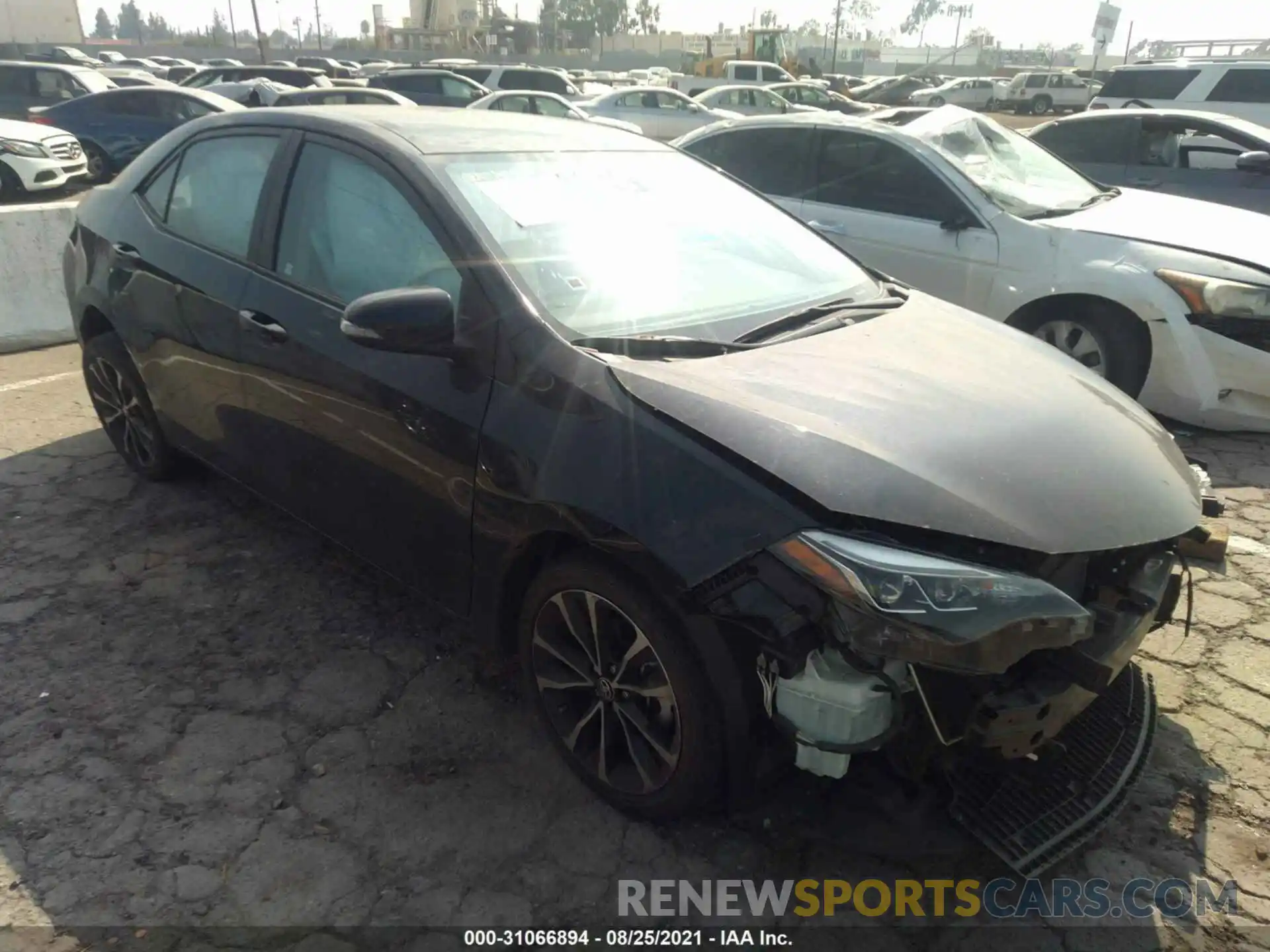 1 Photograph of a damaged car 2T1BURHE7KC143473 TOYOTA COROLLA 2019