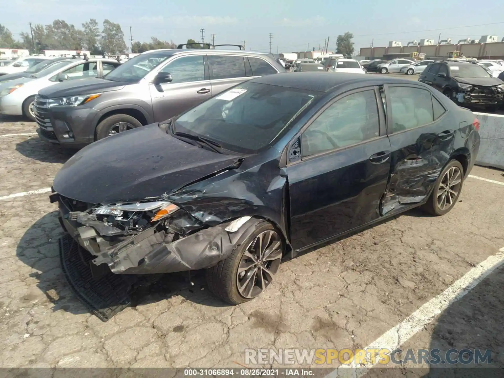 2 Photograph of a damaged car 2T1BURHE7KC143473 TOYOTA COROLLA 2019