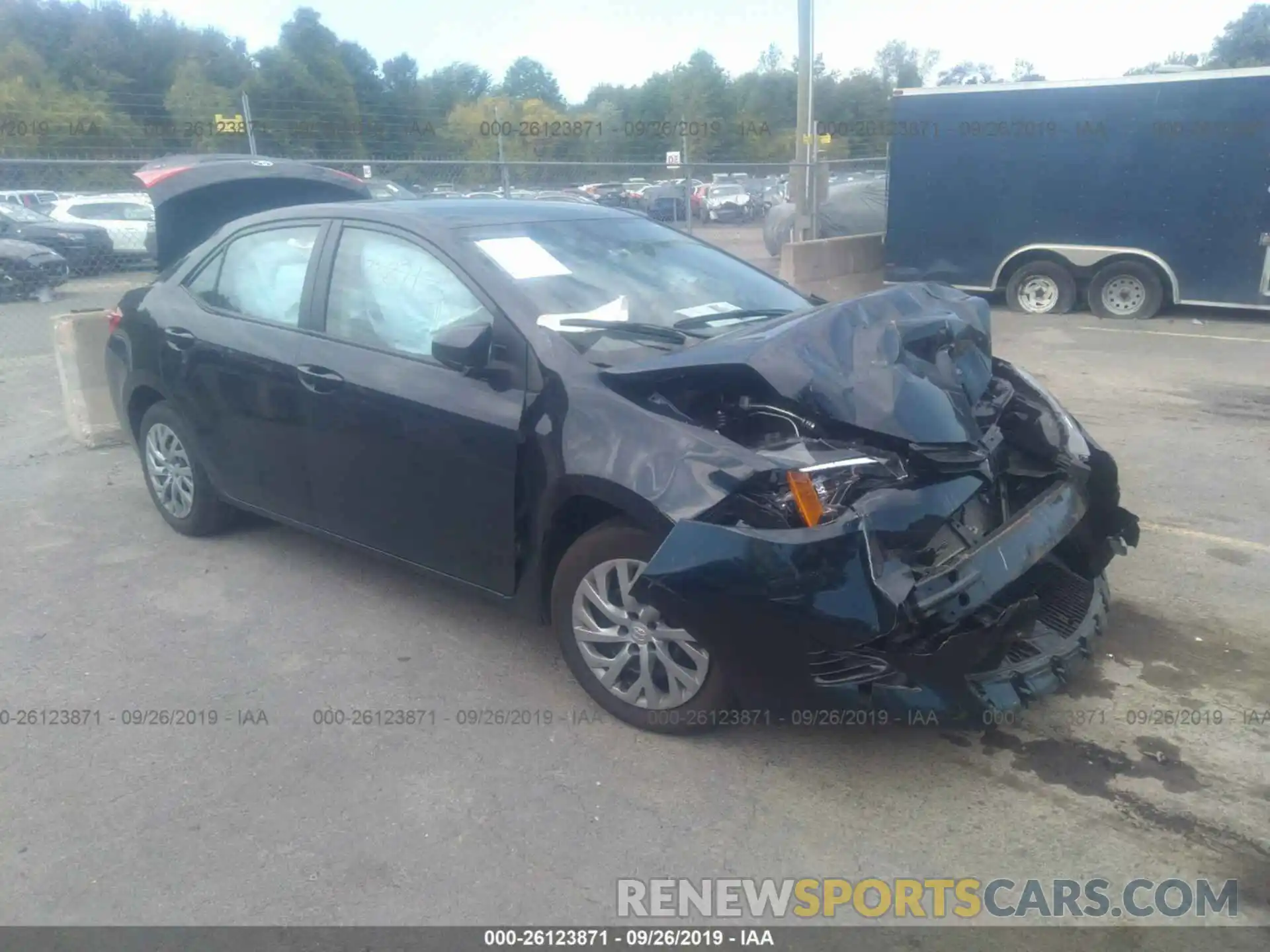 1 Photograph of a damaged car 2T1BURHE7KC143540 TOYOTA COROLLA 2019