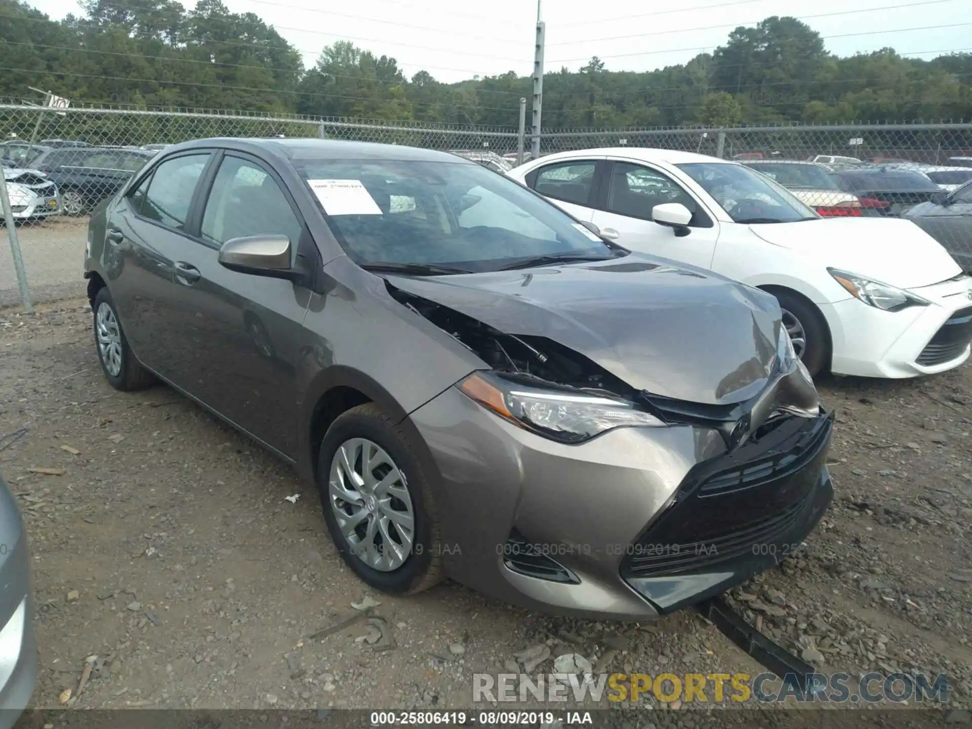 1 Photograph of a damaged car 2T1BURHE7KC143859 TOYOTA COROLLA 2019