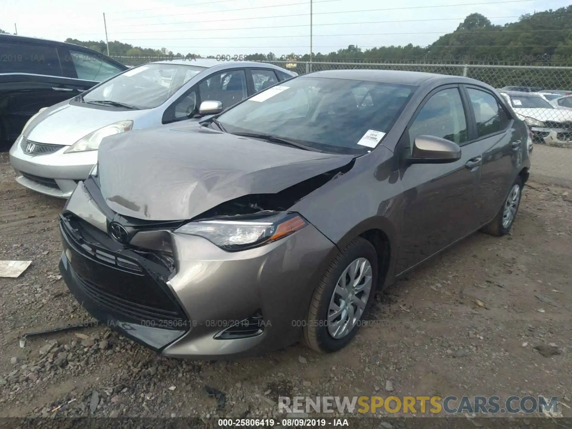 2 Photograph of a damaged car 2T1BURHE7KC143859 TOYOTA COROLLA 2019