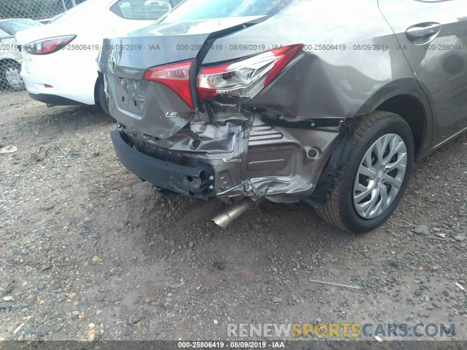 6 Photograph of a damaged car 2T1BURHE7KC143859 TOYOTA COROLLA 2019