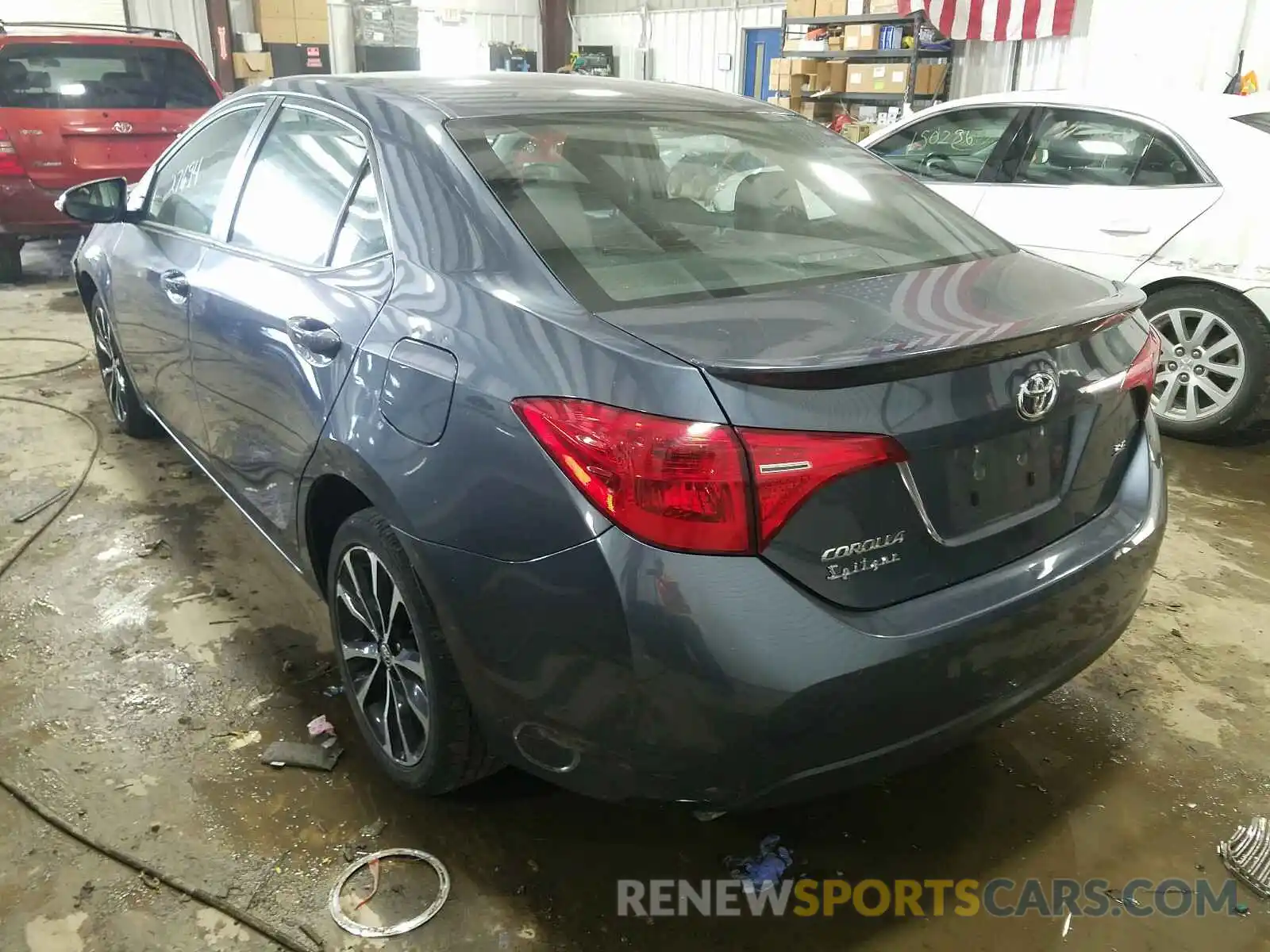 3 Photograph of a damaged car 2T1BURHE7KC144039 TOYOTA COROLLA 2019