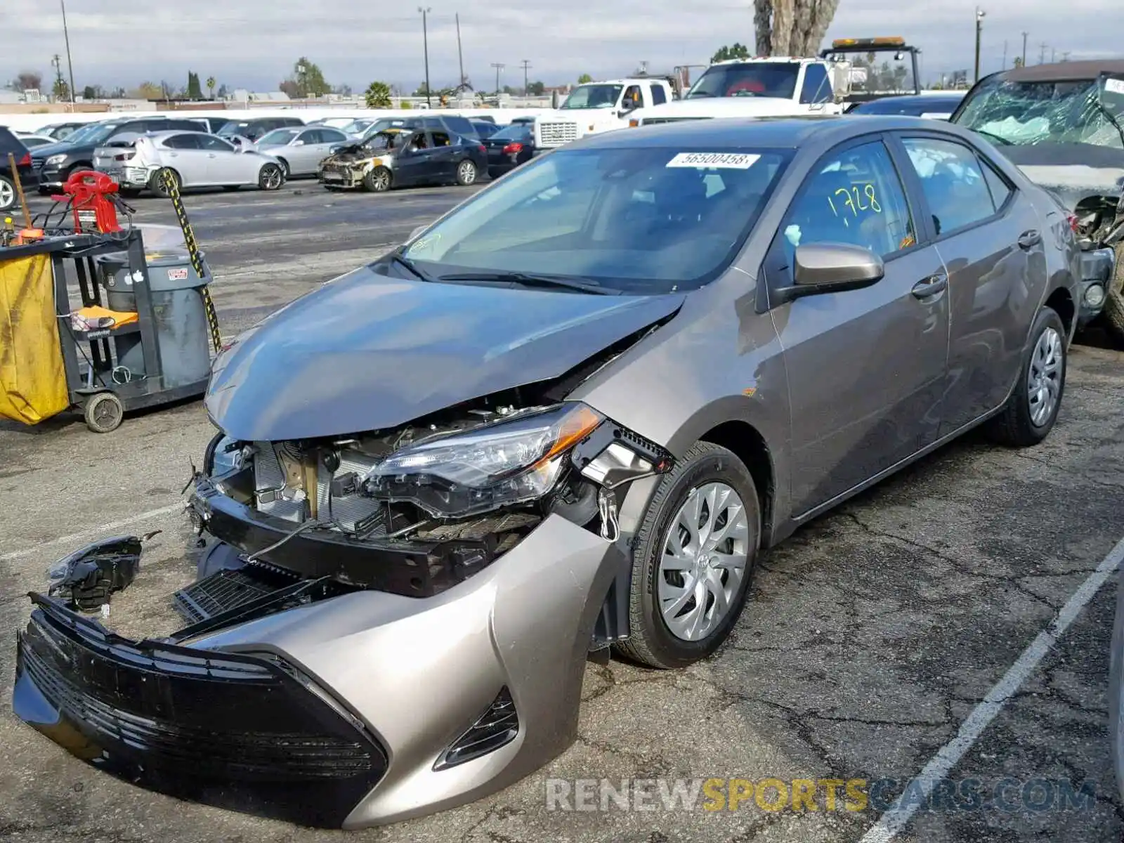 2 Photograph of a damaged car 2T1BURHE7KC144090 TOYOTA COROLLA 2019