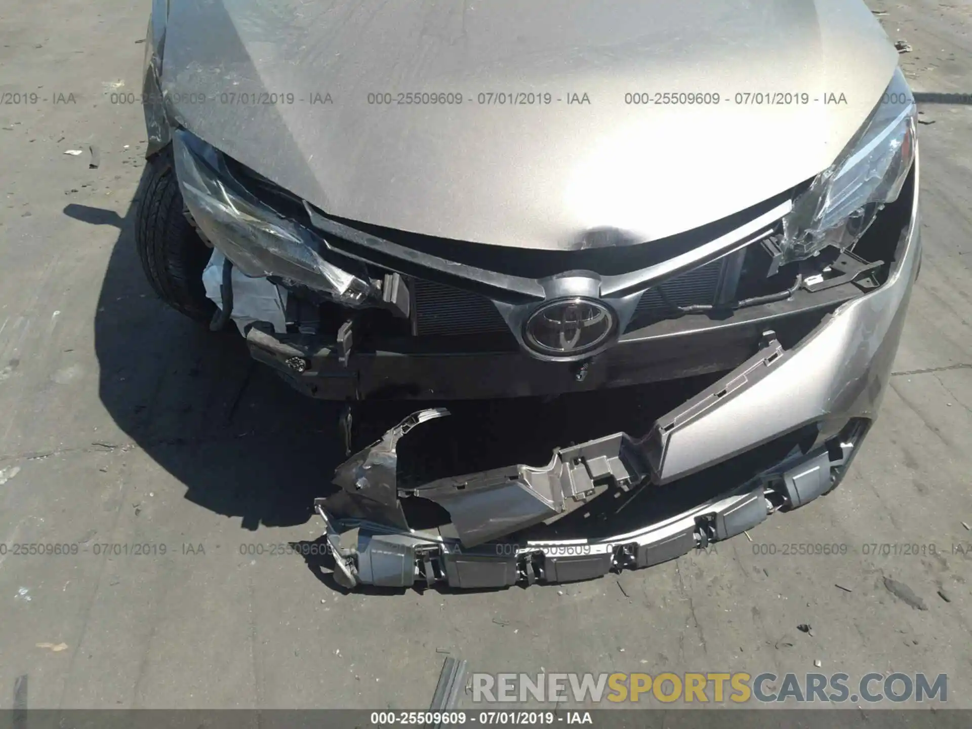 6 Фотография поврежденного автомобиля 2T1BURHE7KC144185 TOYOTA COROLLA 2019