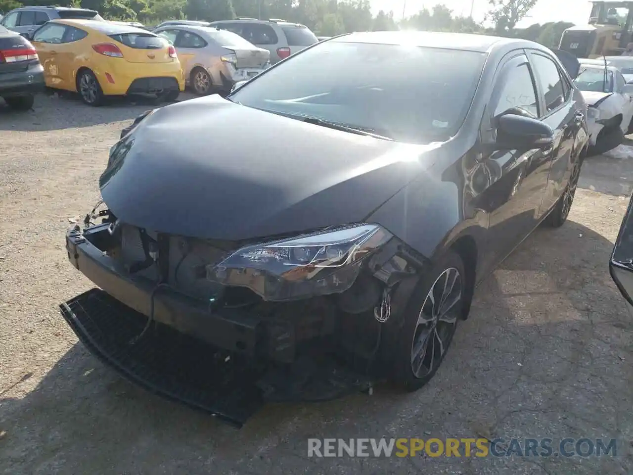 2 Photograph of a damaged car 2T1BURHE7KC144400 TOYOTA COROLLA 2019