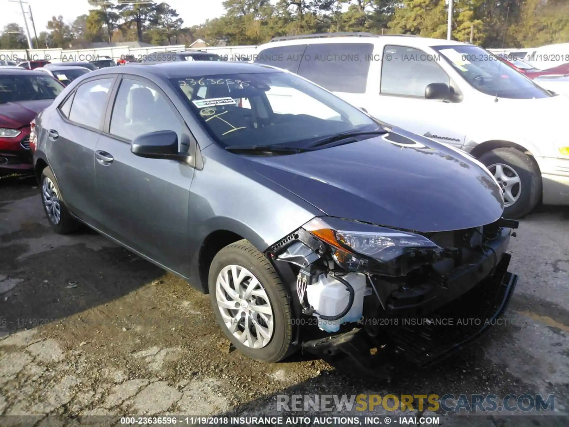 1 Photograph of a damaged car 2T1BURHE7KC144431 Toyota Corolla 2019