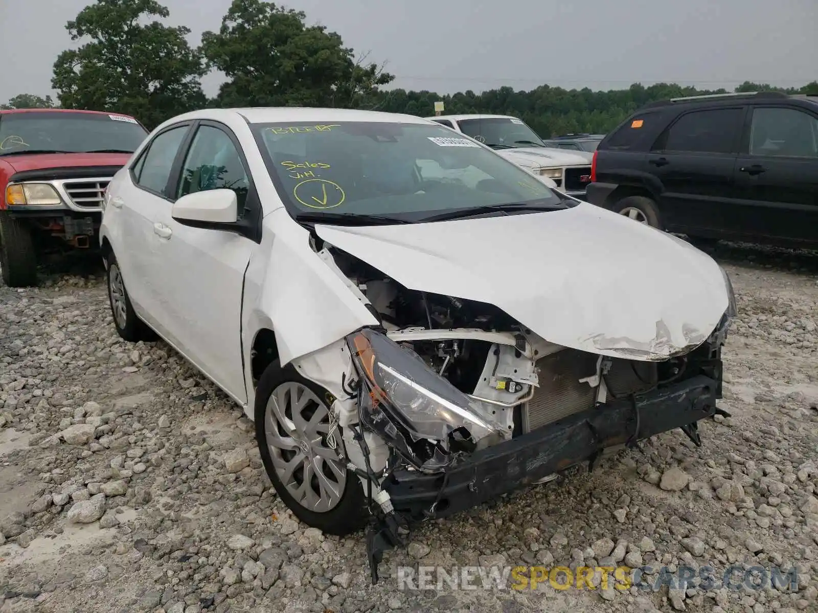 1 Photograph of a damaged car 2T1BURHE7KC145496 TOYOTA COROLLA 2019