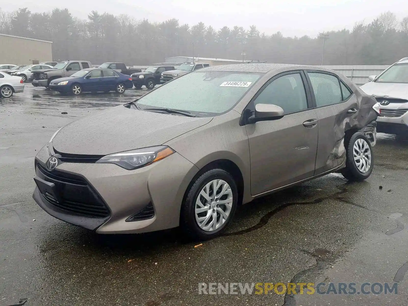 2 Photograph of a damaged car 2T1BURHE7KC146311 TOYOTA COROLLA 2019