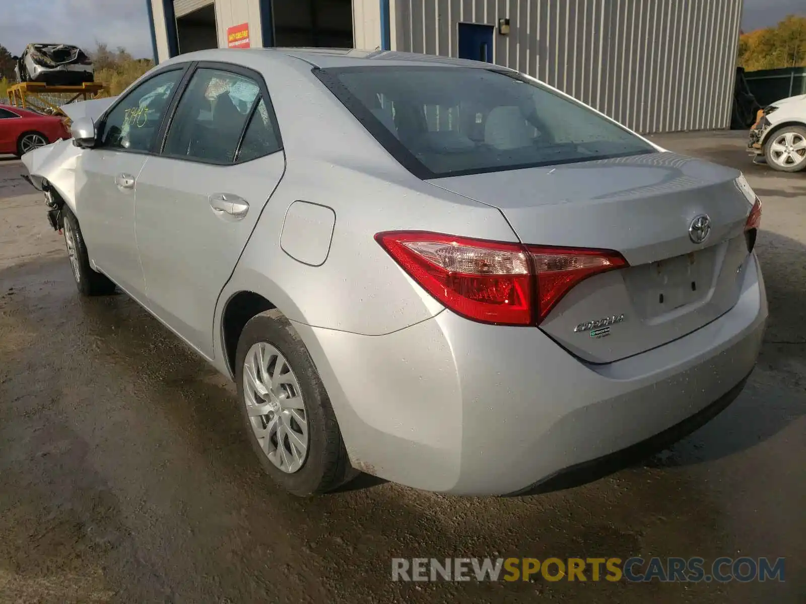 3 Photograph of a damaged car 2T1BURHE7KC146583 TOYOTA COROLLA 2019