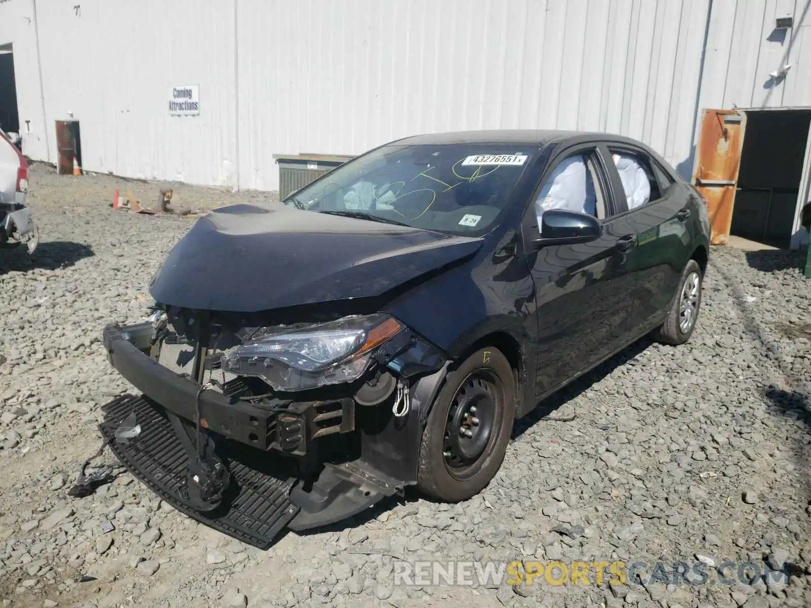 2 Photograph of a damaged car 2T1BURHE7KC147667 TOYOTA COROLLA 2019