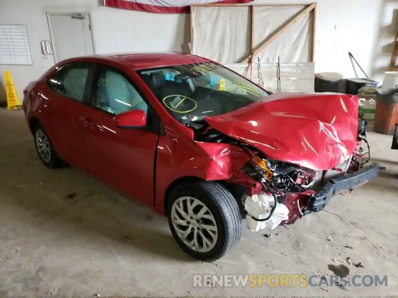 1 Photograph of a damaged car 2T1BURHE7KC147684 TOYOTA COROLLA 2019