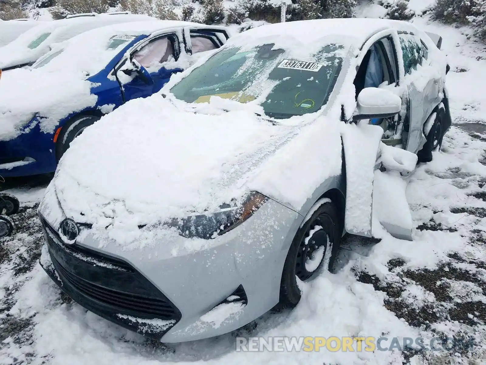 2 Фотография поврежденного автомобиля 2T1BURHE7KC147782 TOYOTA COROLLA 2019