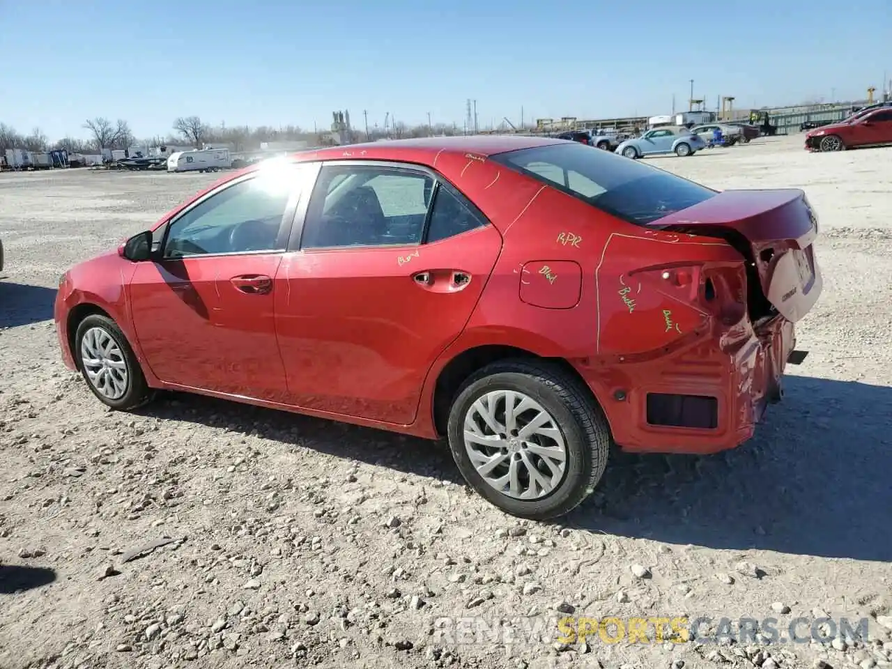 2 Photograph of a damaged car 2T1BURHE7KC147930 TOYOTA COROLLA 2019