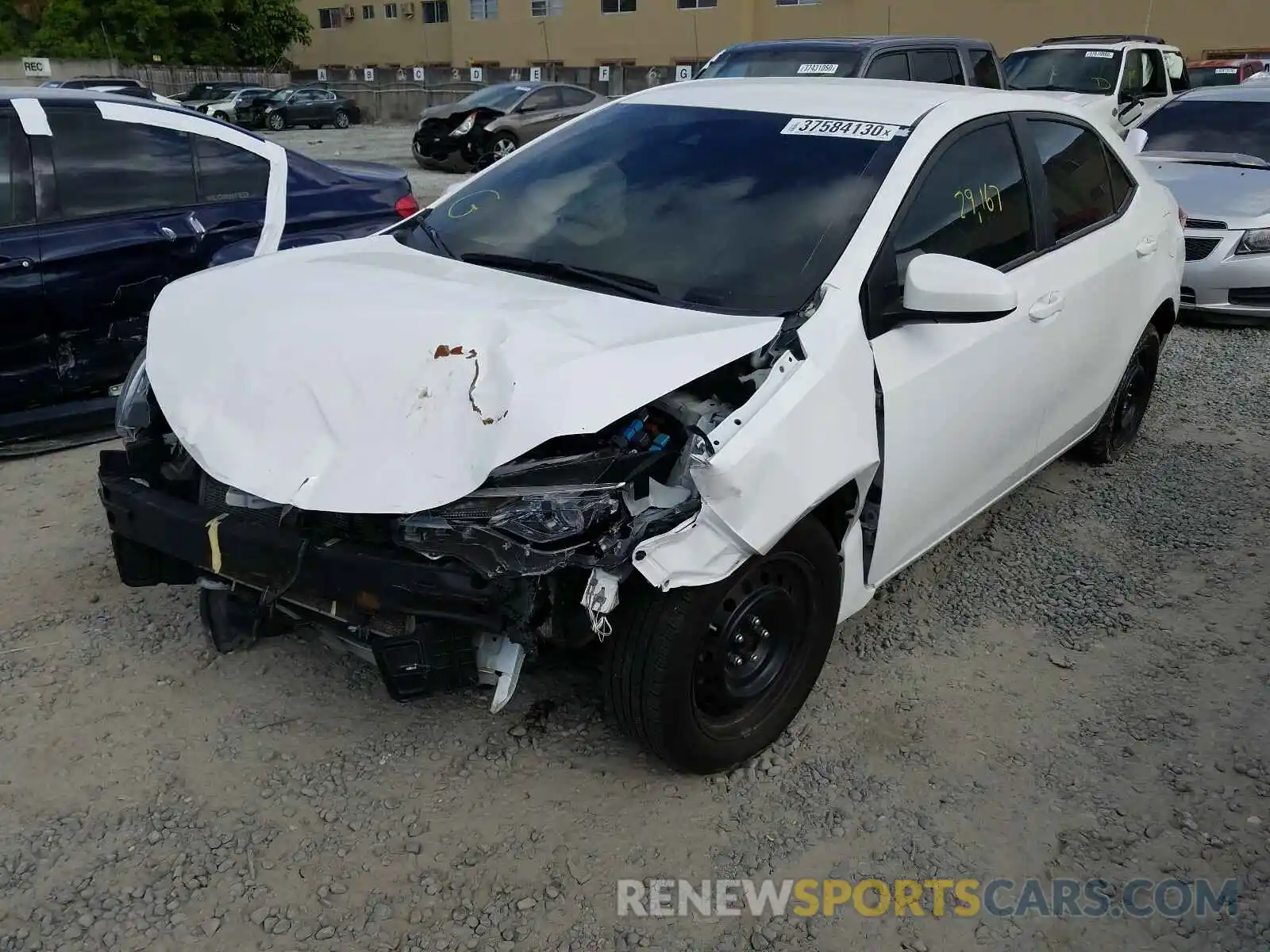 2 Photograph of a damaged car 2T1BURHE7KC148351 TOYOTA COROLLA 2019