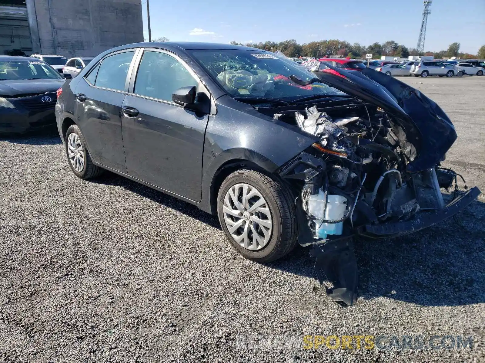 1 Photograph of a damaged car 2T1BURHE7KC148446 TOYOTA COROLLA 2019