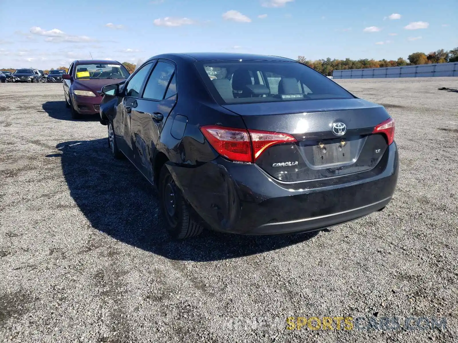 3 Photograph of a damaged car 2T1BURHE7KC148446 TOYOTA COROLLA 2019