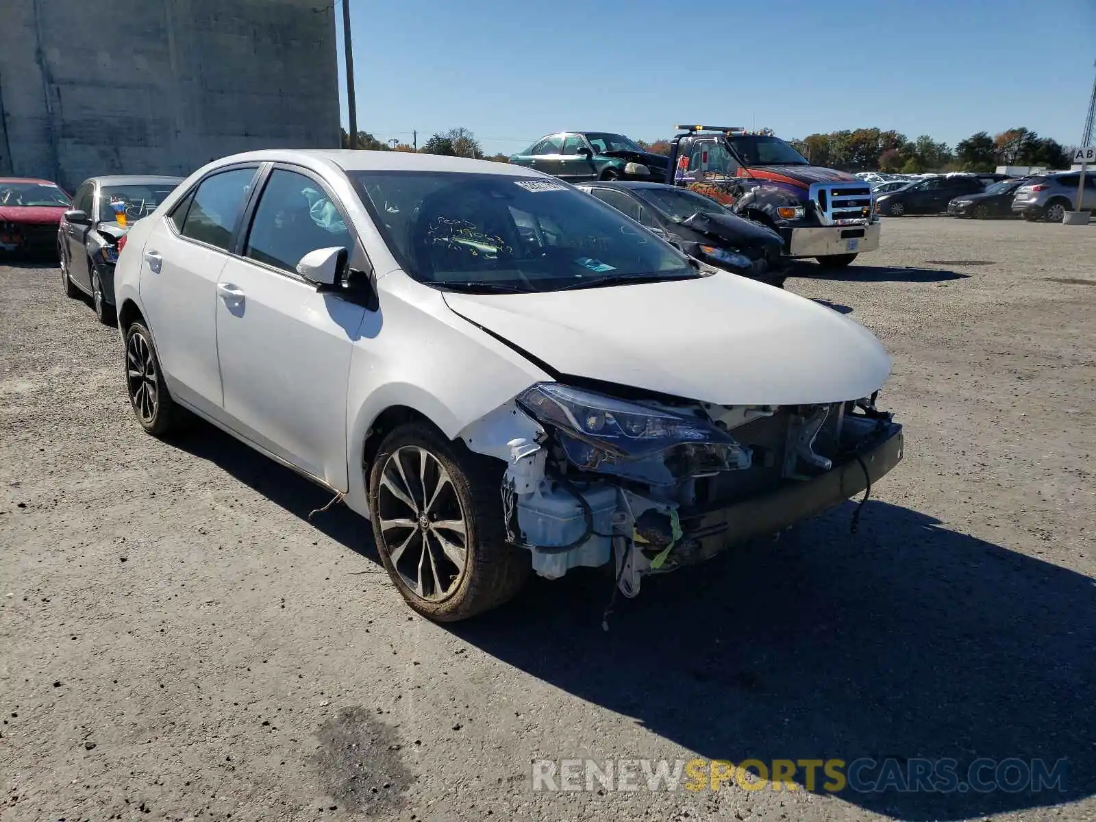 1 Photograph of a damaged car 2T1BURHE7KC149063 TOYOTA COROLLA 2019